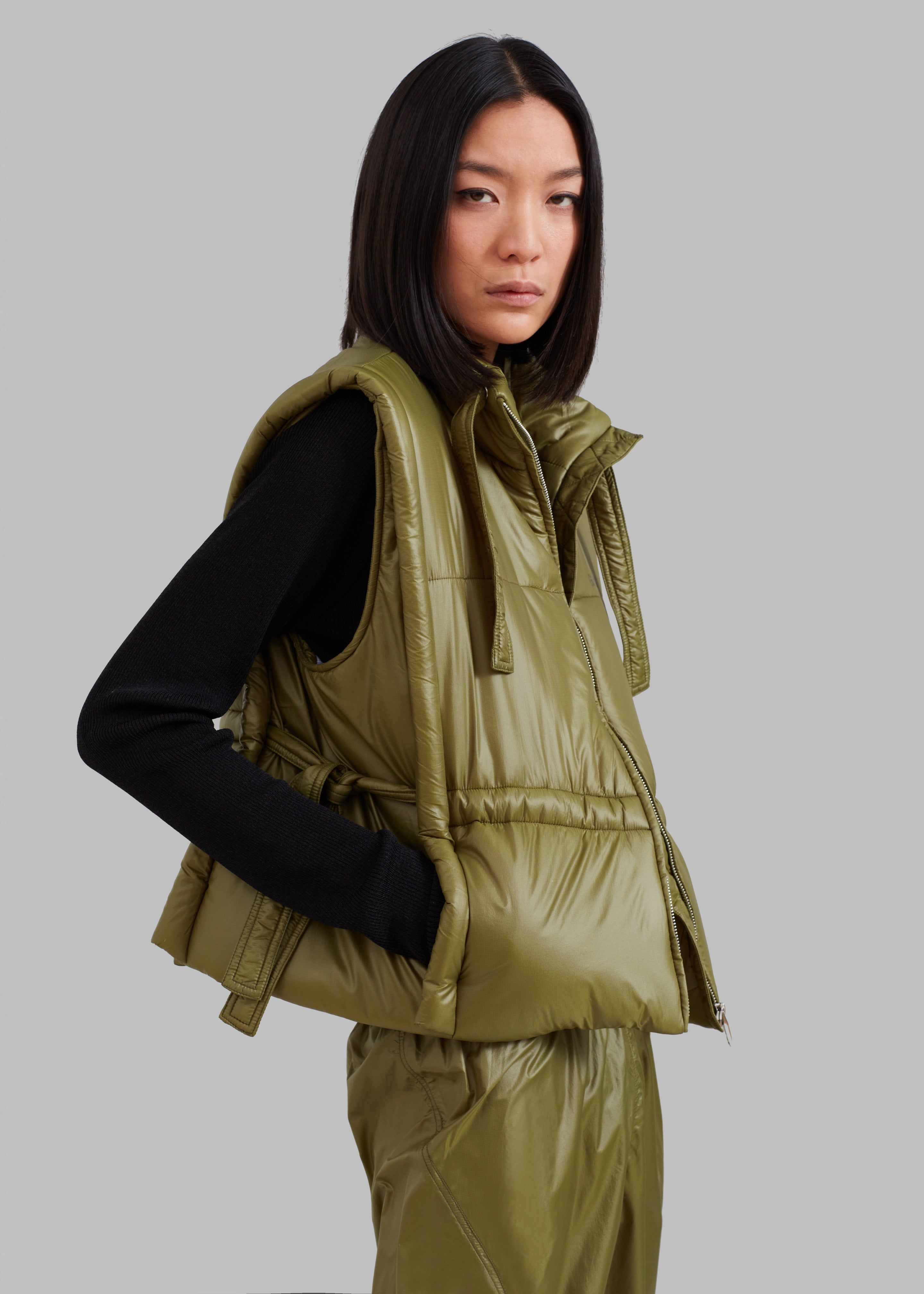 【GANNI】Shiny Quilt Vest Jacket Ganni Shiny Quilt Vest Jacket - Kalamata | Garmentory