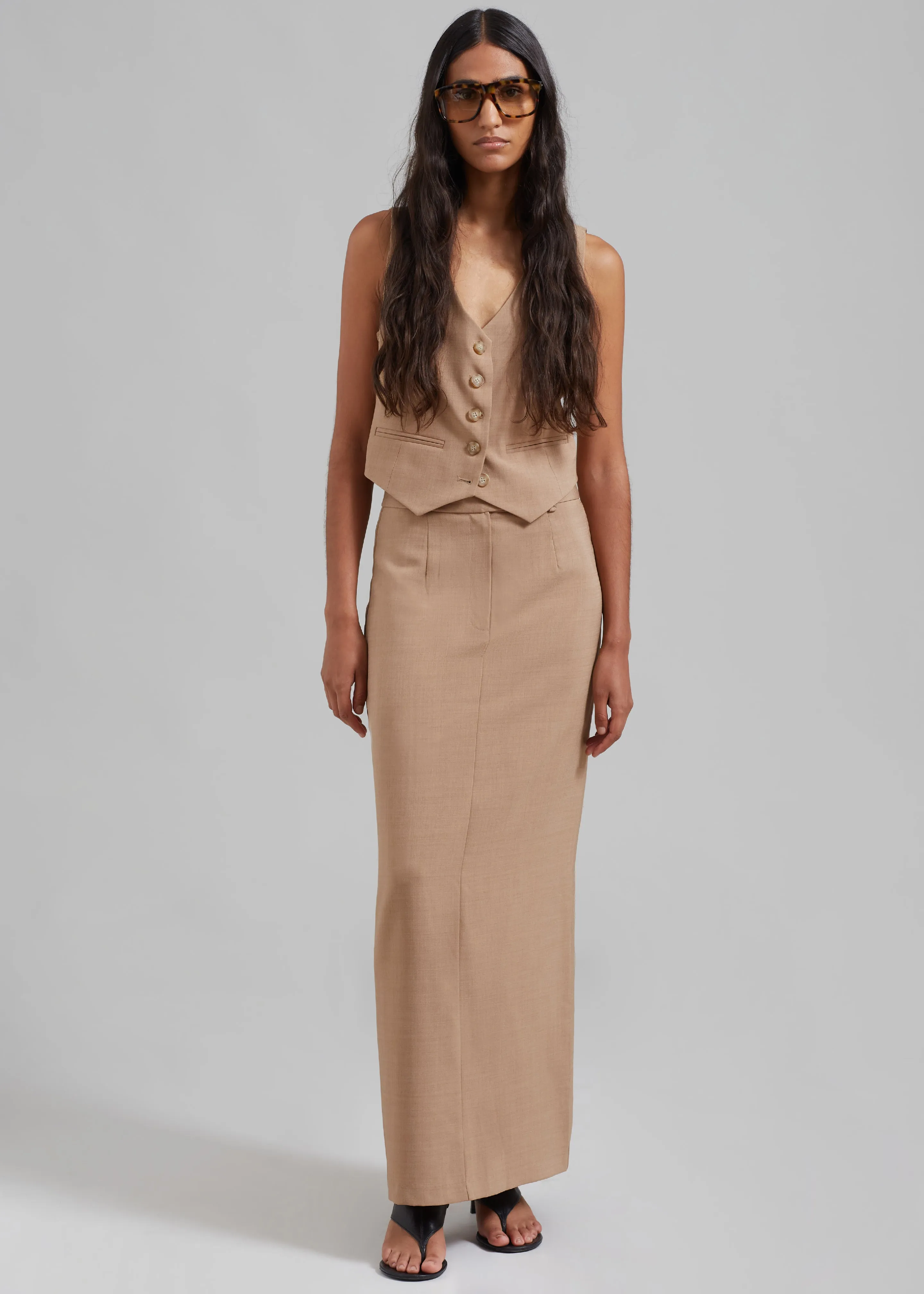 Cornelia Maxi Skirt - Brown sold by Frankie Shop product image thumbnail 2