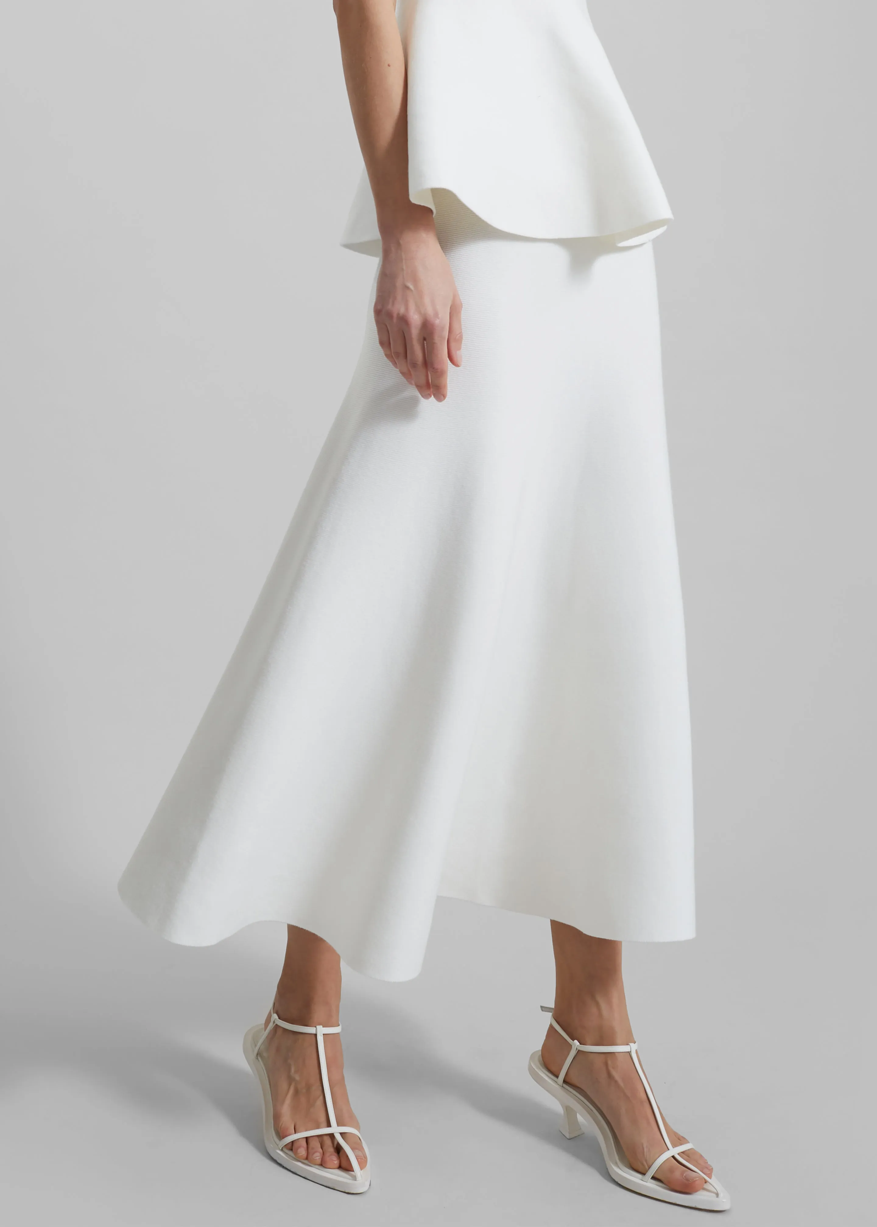 Gabrielle Knit Midi Skirt - Off White sold by Frankie Shop product image thumbnail 2