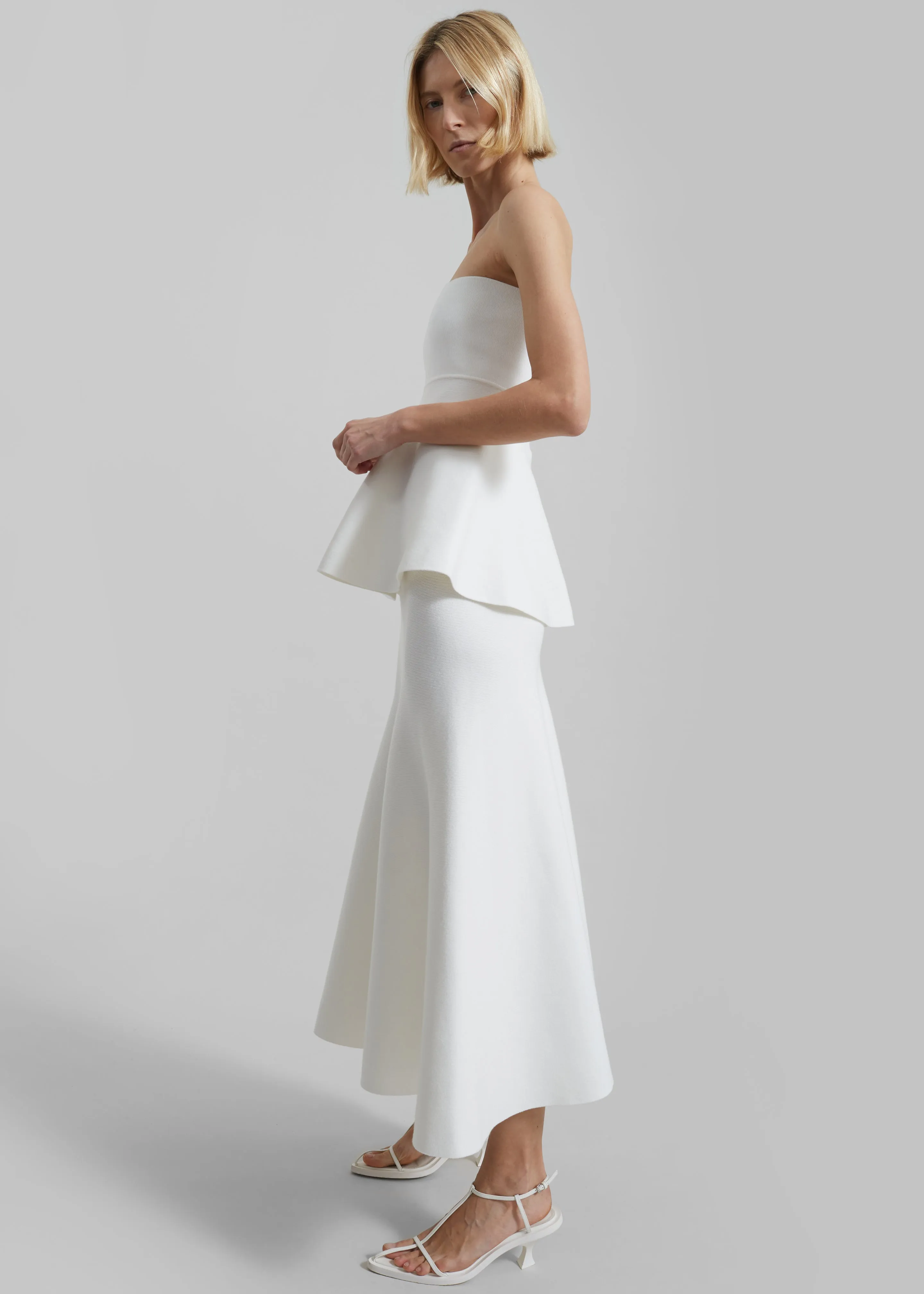 Gabrielle Knit Midi Skirt - Off White sold by Frankie Shop product image thumbnail 3