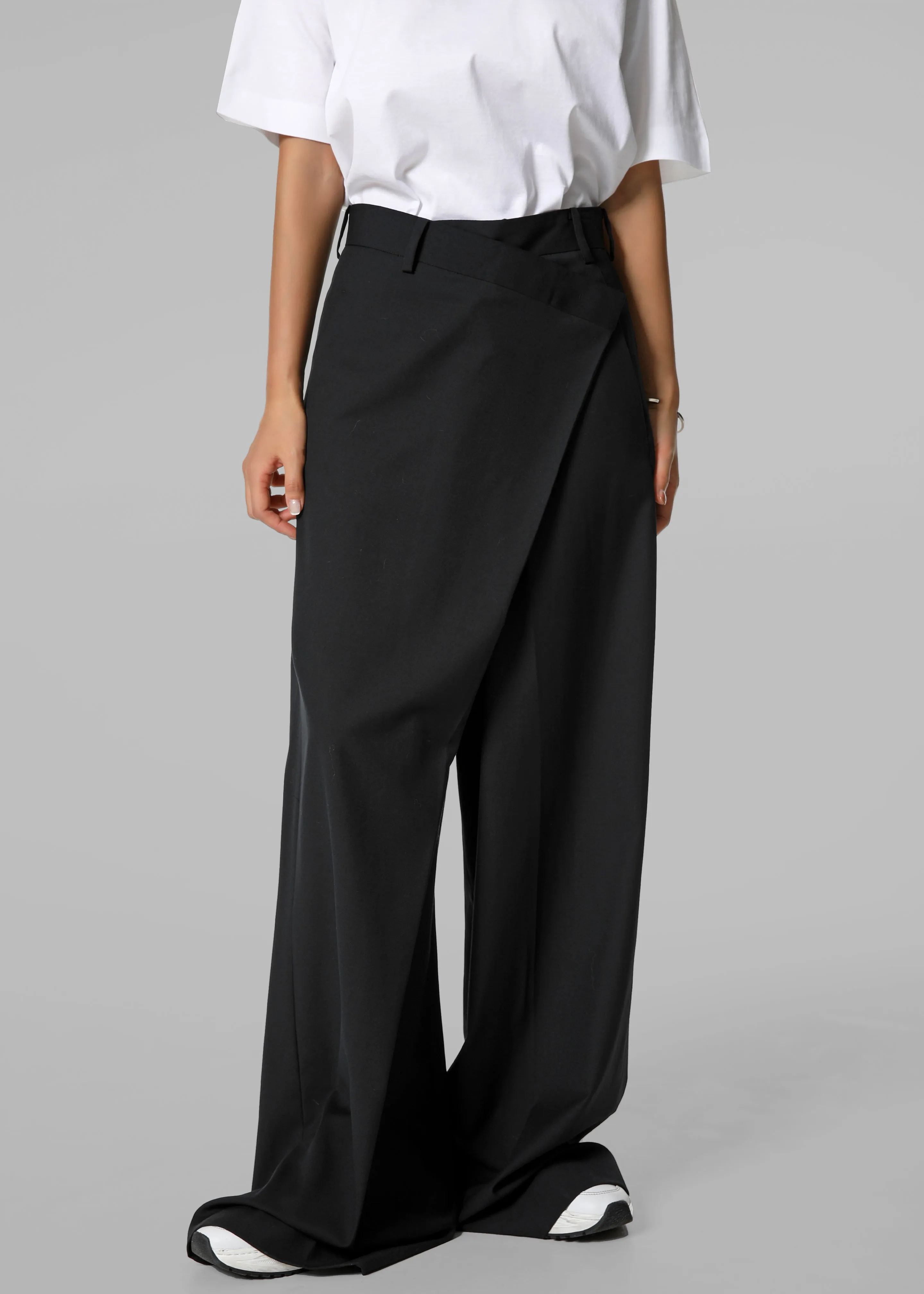 Marjorie Asymmetrical Trousers - Black sold by Frankie Shop product image thumbnail 5