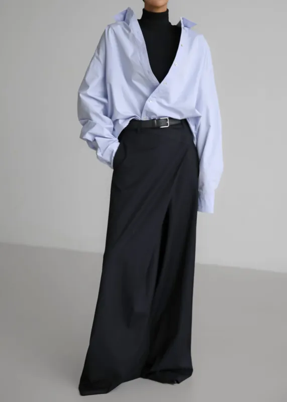 Marjorie Asymmetrical Trousers - Black sold by Frankie Shop