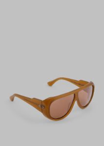 Port Tanger Gambia Sunglasses - Yellow Ochra Acetate/Tobacco Lens sold by Frankie Shop