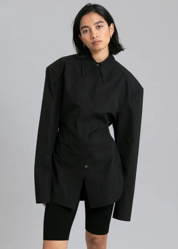 Bec Padded Shirt - Black made by Frankie Shop