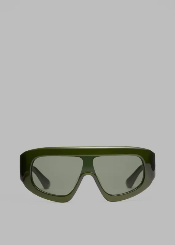 Port Tanger Saraa Sunglasses - Cardamom Acetate/Dark Olive Lens made by Frankie Shop
