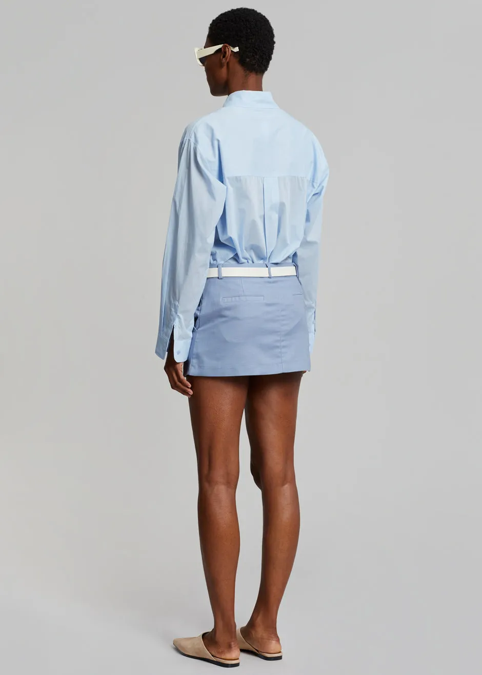 Isle Linen Mini Skirt - Light Blue sold by Frankie Shop product image thumbnail 4