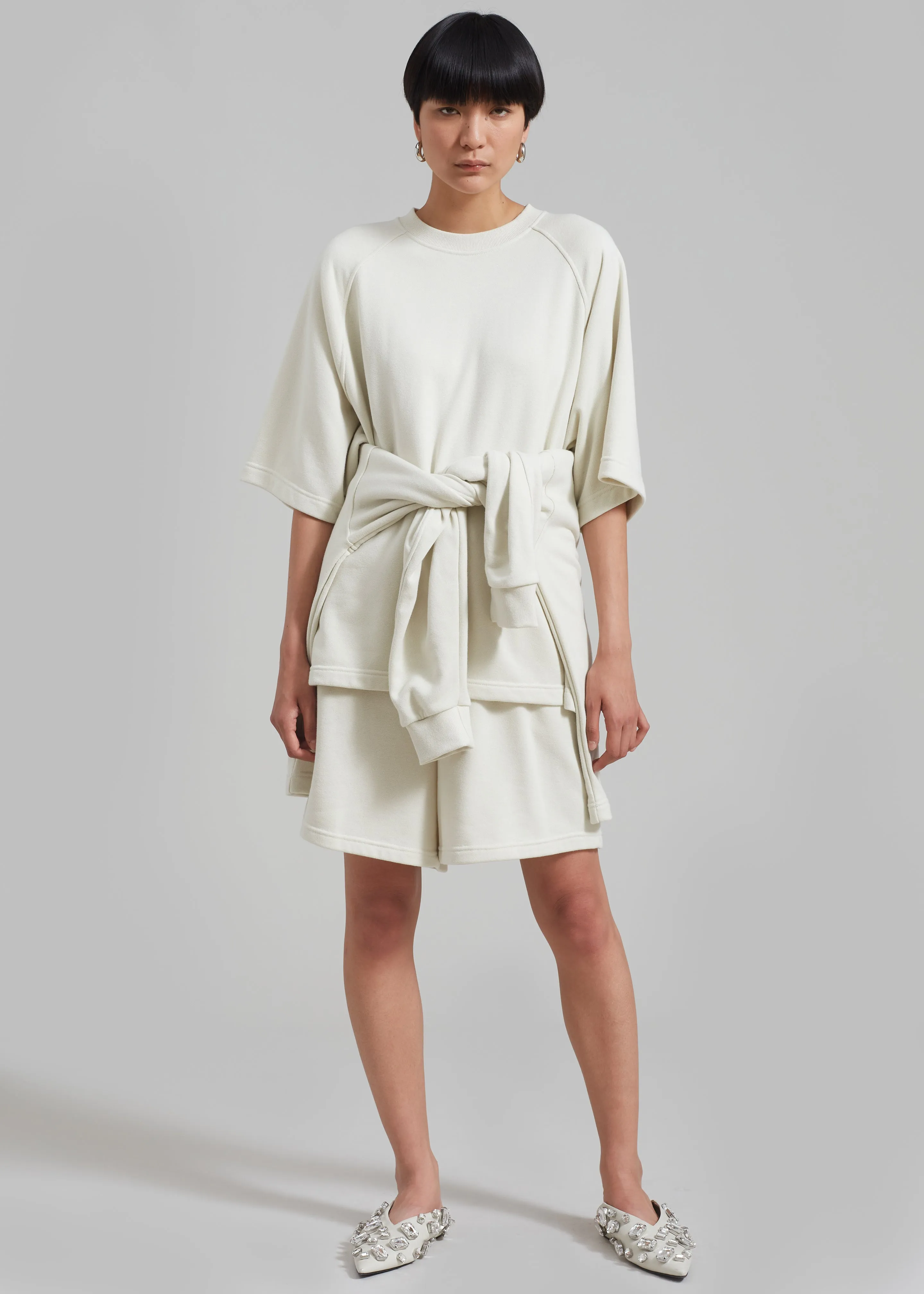 Newton Sweat Tee - Beige sold by Frankie Shop