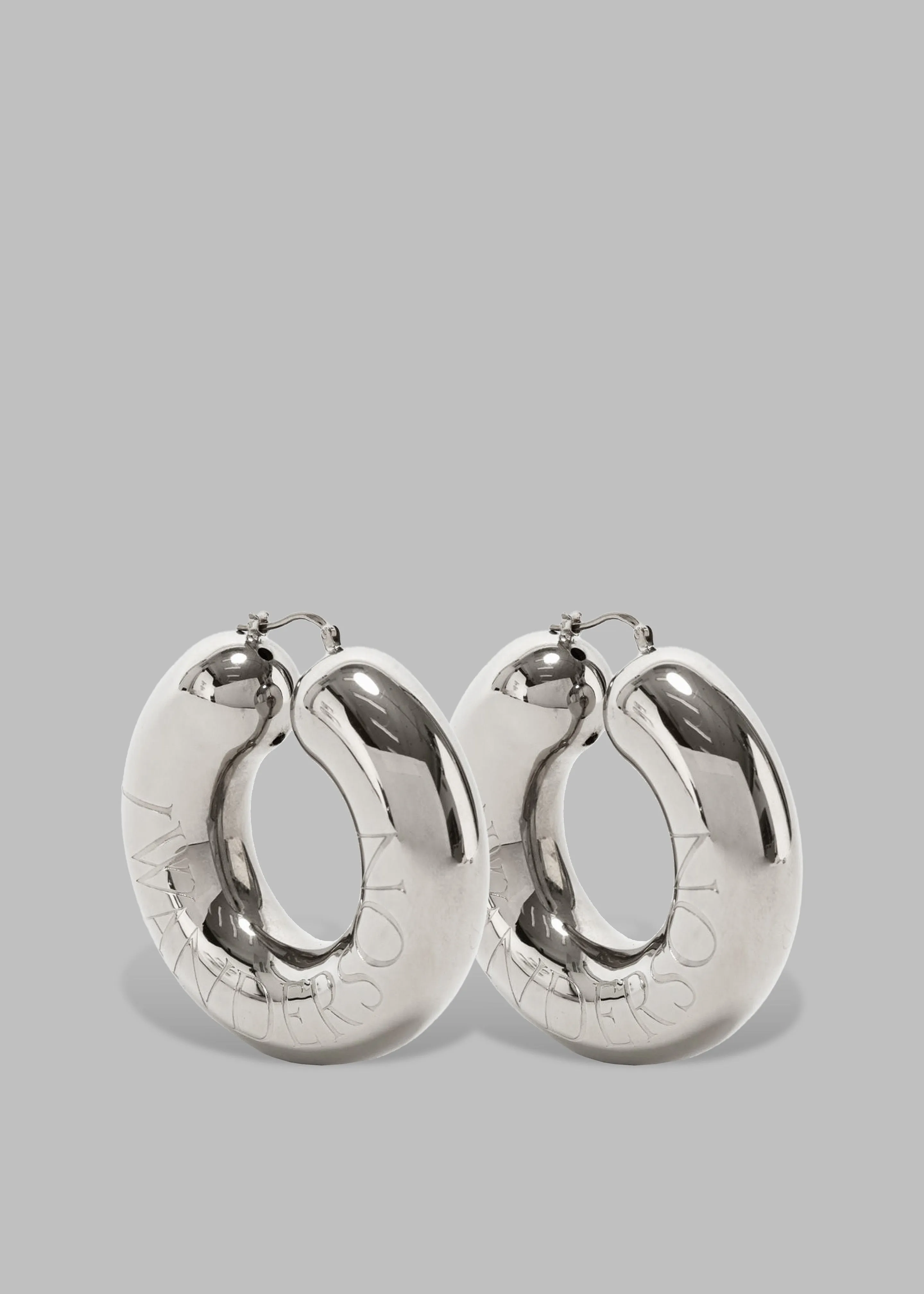 JW Anderson Bumper-Tube Earrings - Silver Tone sold by Frankie Shop product image thumbnail 2