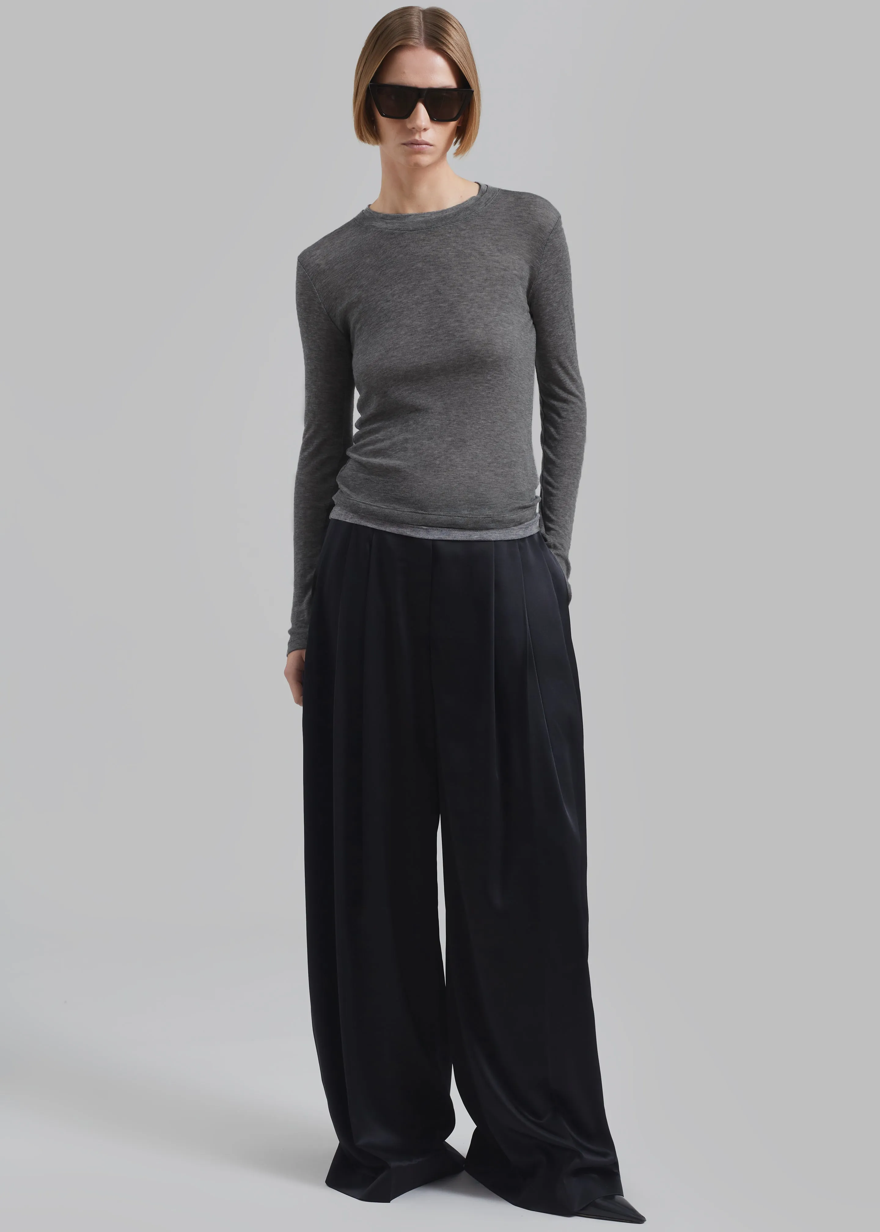 Scottie Layered Tee - Grey sold by Frankie Shop product image thumbnail 5