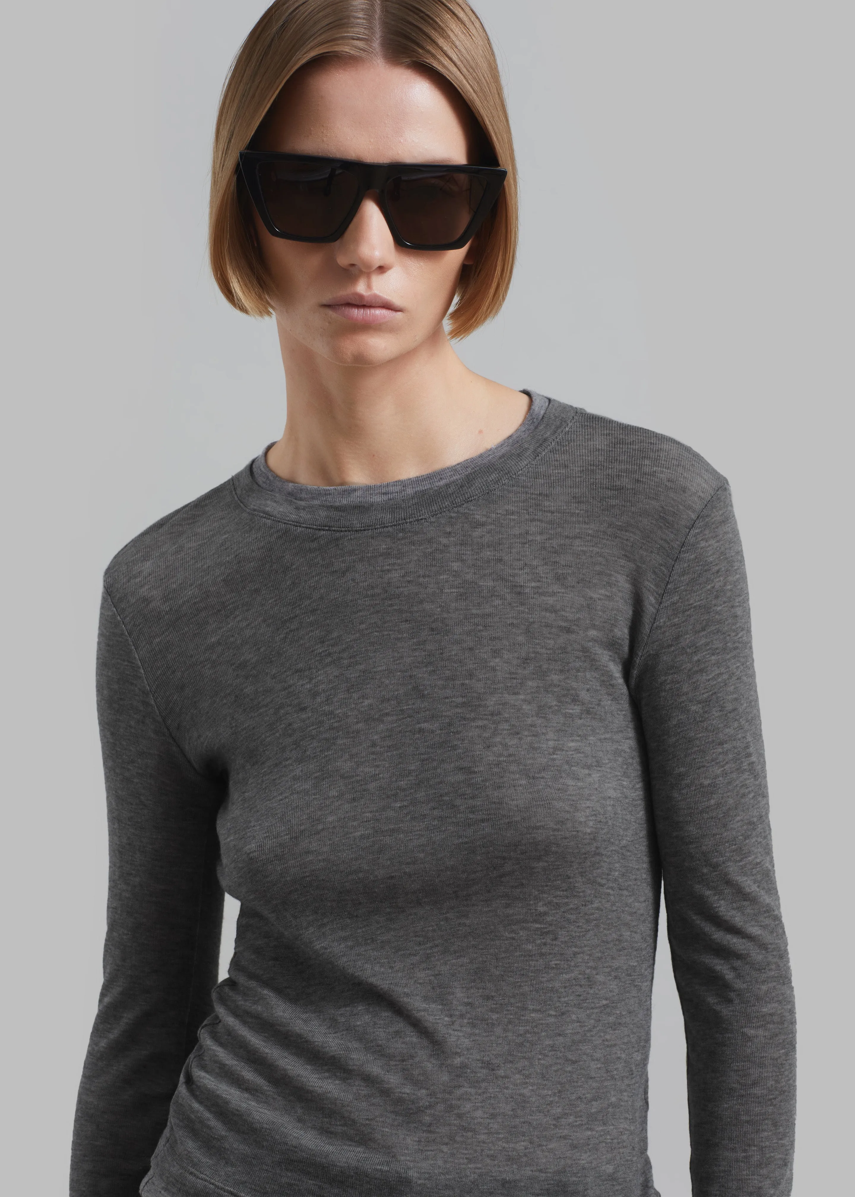 Scottie Layered Tee - Grey sold by Frankie Shop product image thumbnail 4