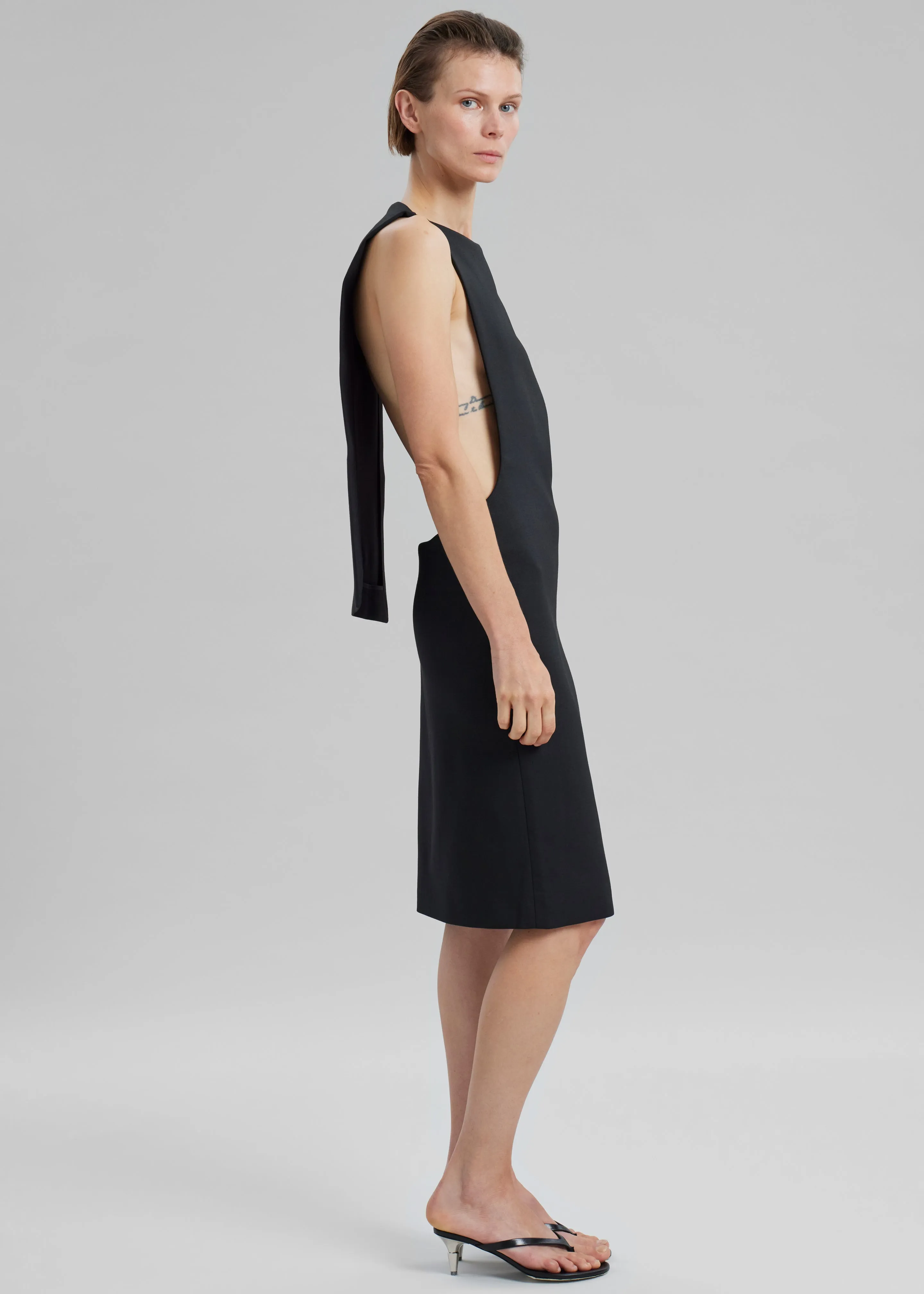 Proenza Schouler White Label Spike Flip Flops - Black sold by Frankie Shop product image thumbnail 3