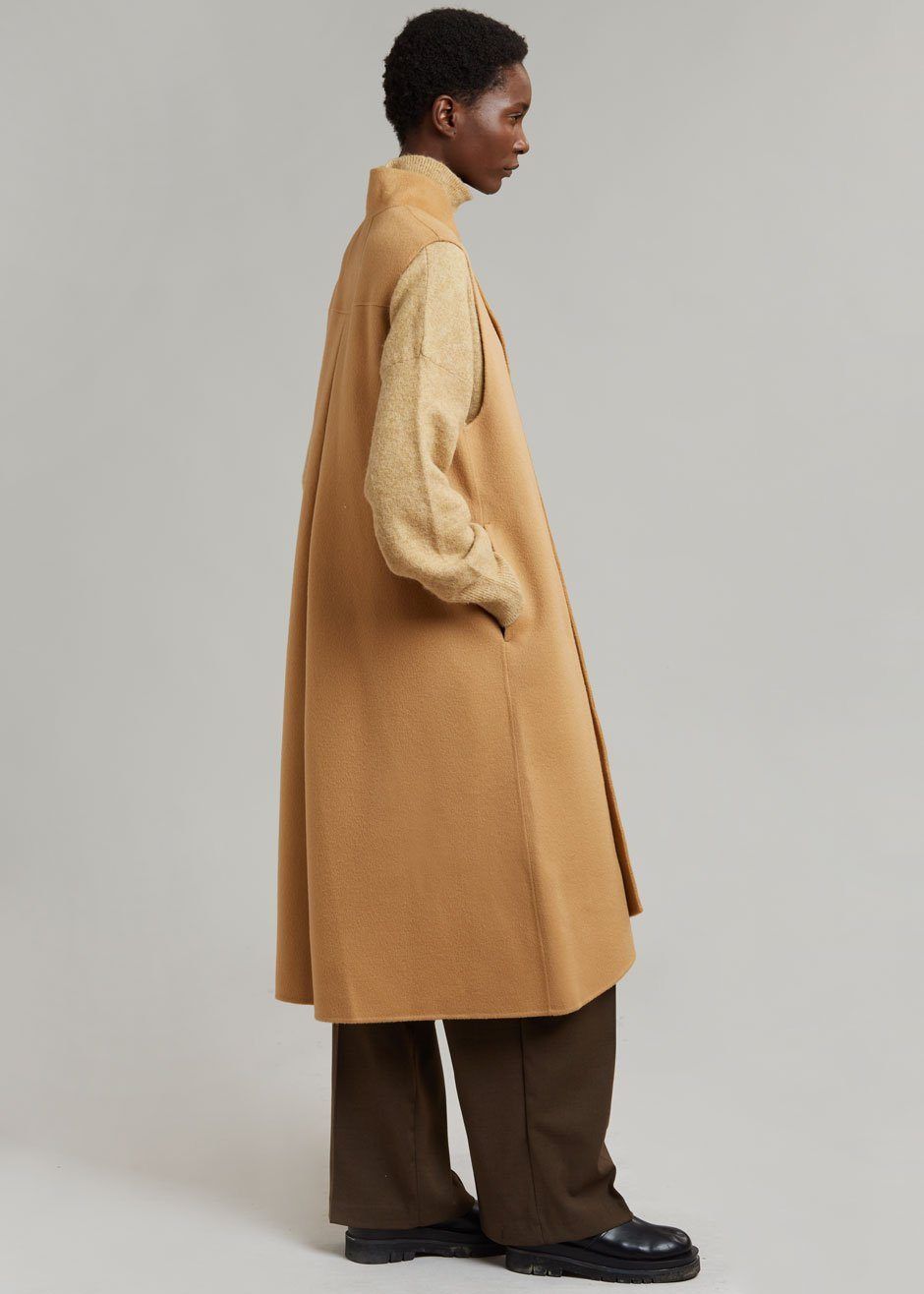 Anha Wool Long Vest - Camel sold by Frankie Shop product image thumbnail 4