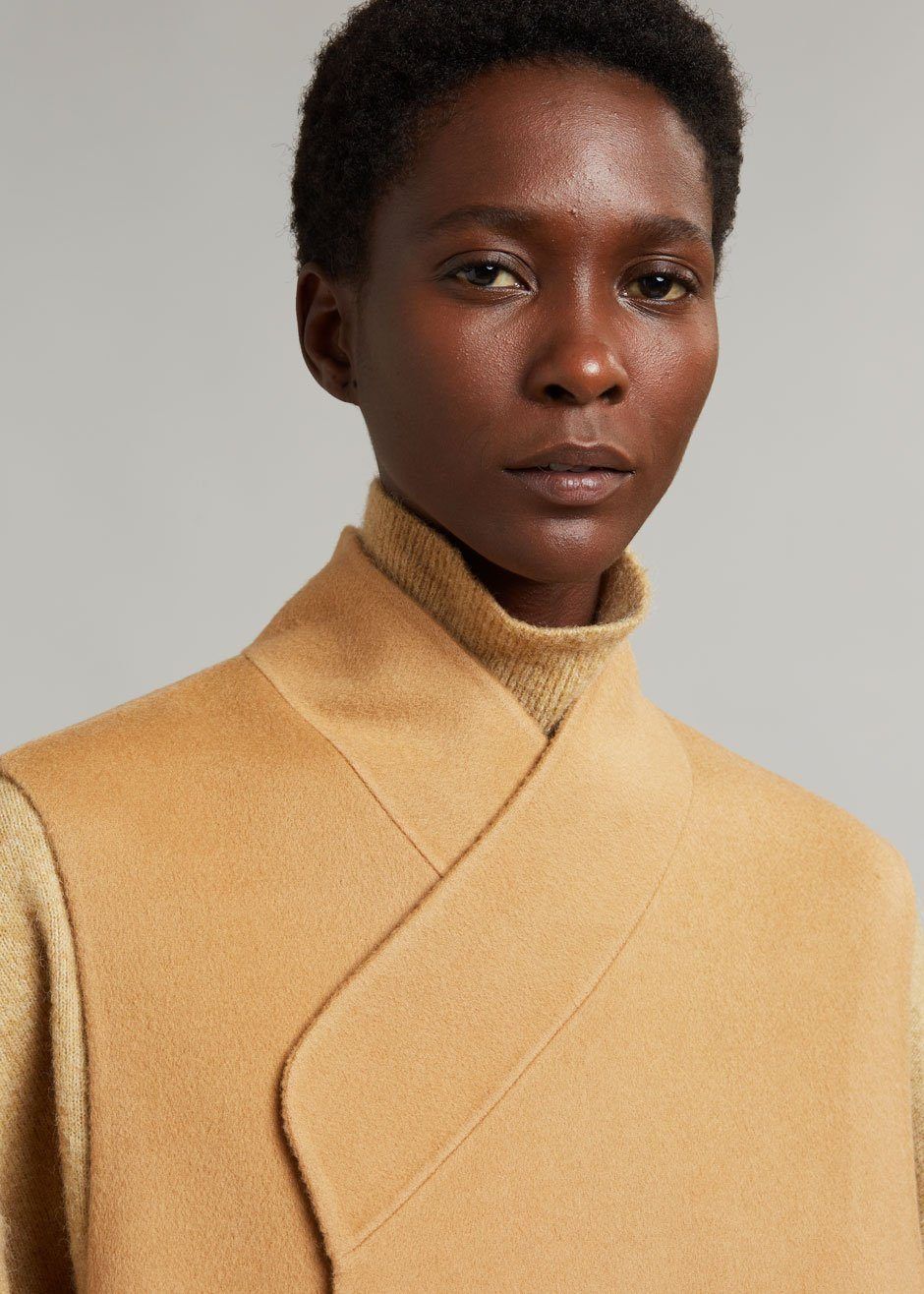 Anha Wool Long Vest - Camel sold by Frankie Shop product image thumbnail 6