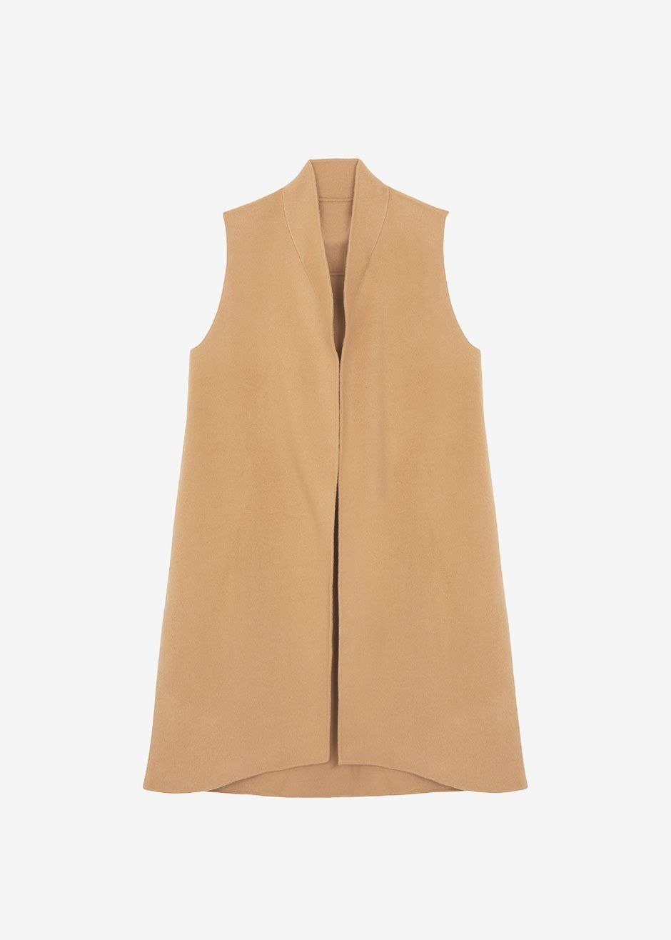 Anha Wool Long Vest - Camel sold by Frankie Shop product image thumbnail 10