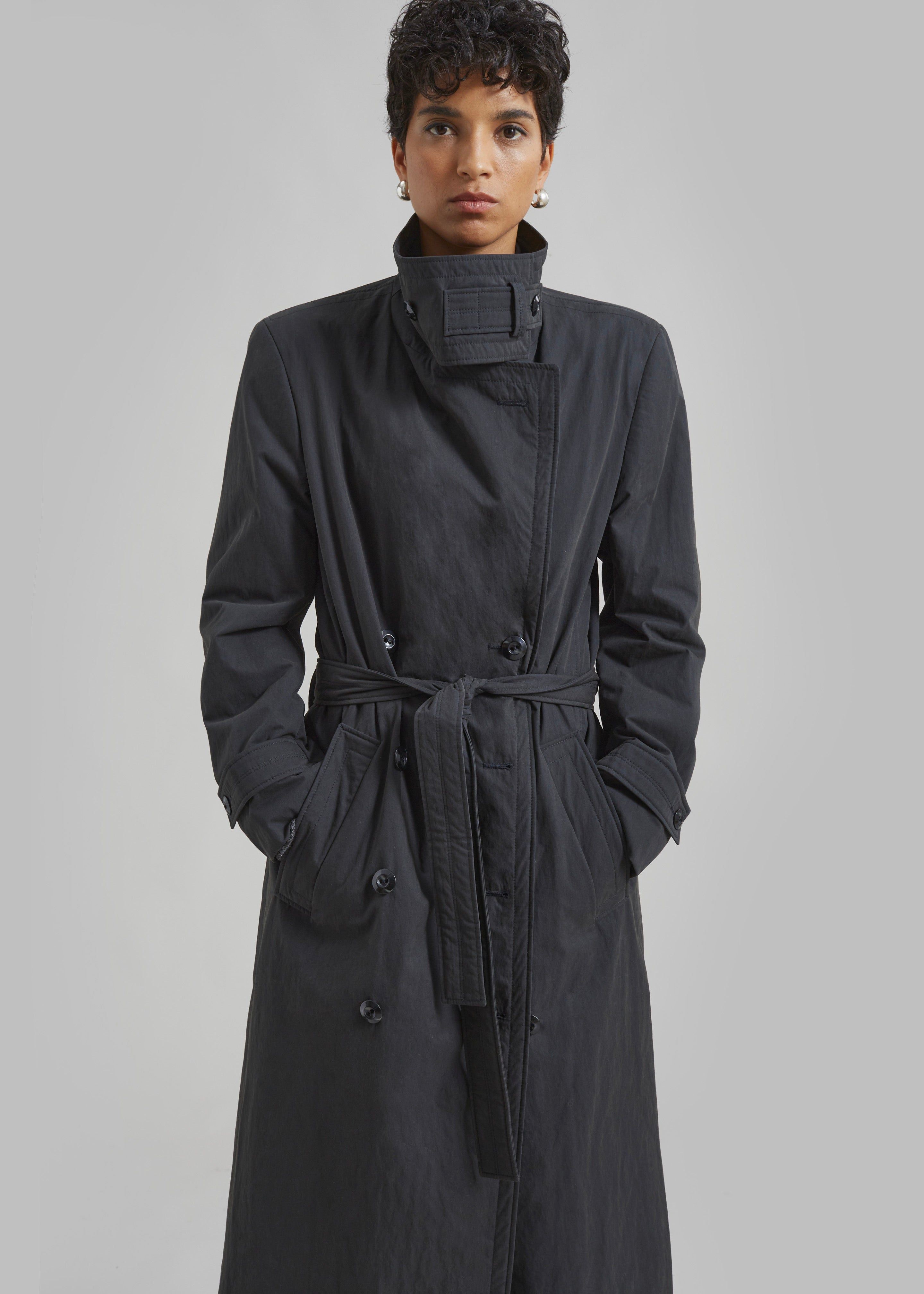 Low Classic Padded Sleek Long Coat - Charcoal sold by Frankie Shop product image thumbnail 6