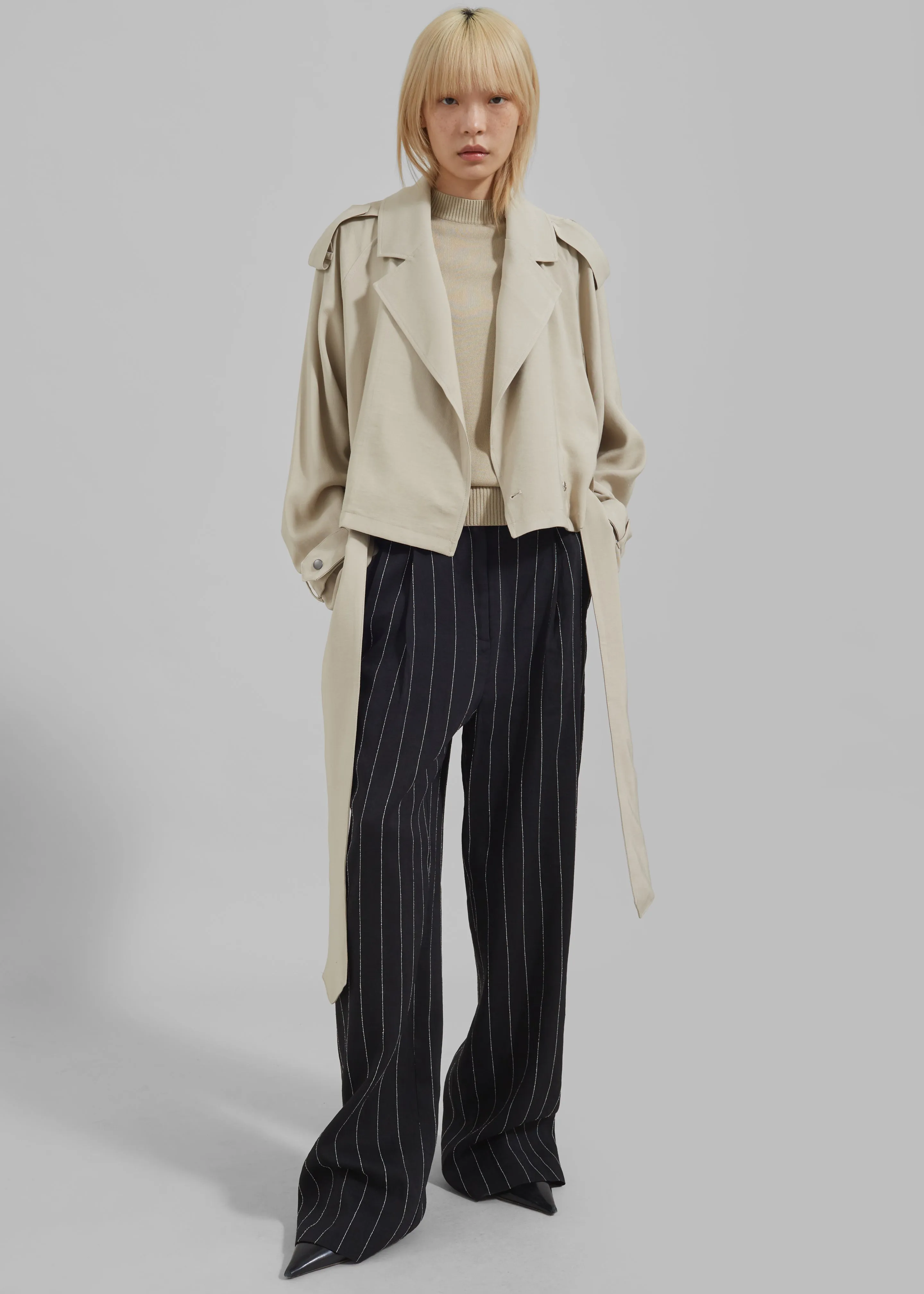 Faven Cropped Trench - Beige sold by Frankie Shop product image thumbnail 2