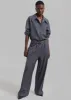 Kerry Trousers - Grey Pinstripe sold by Frankie Shop