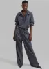 Kerry Trousers - Grey Pinstripe sold by Frankie Shop