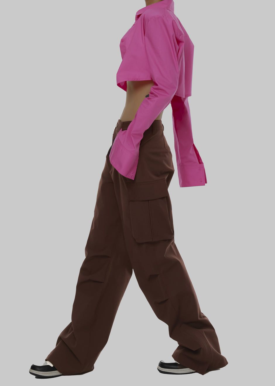 Valo Cargo Pants - Brown sold by Frankie Shop product image thumbnail 8