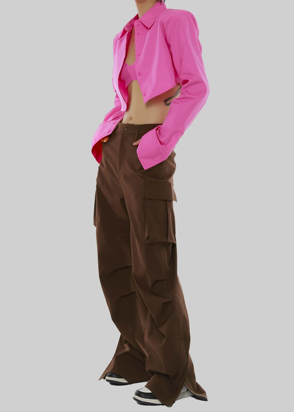 Valo Cargo Pants - Brown sold by Frankie Shop product image thumbnail 5