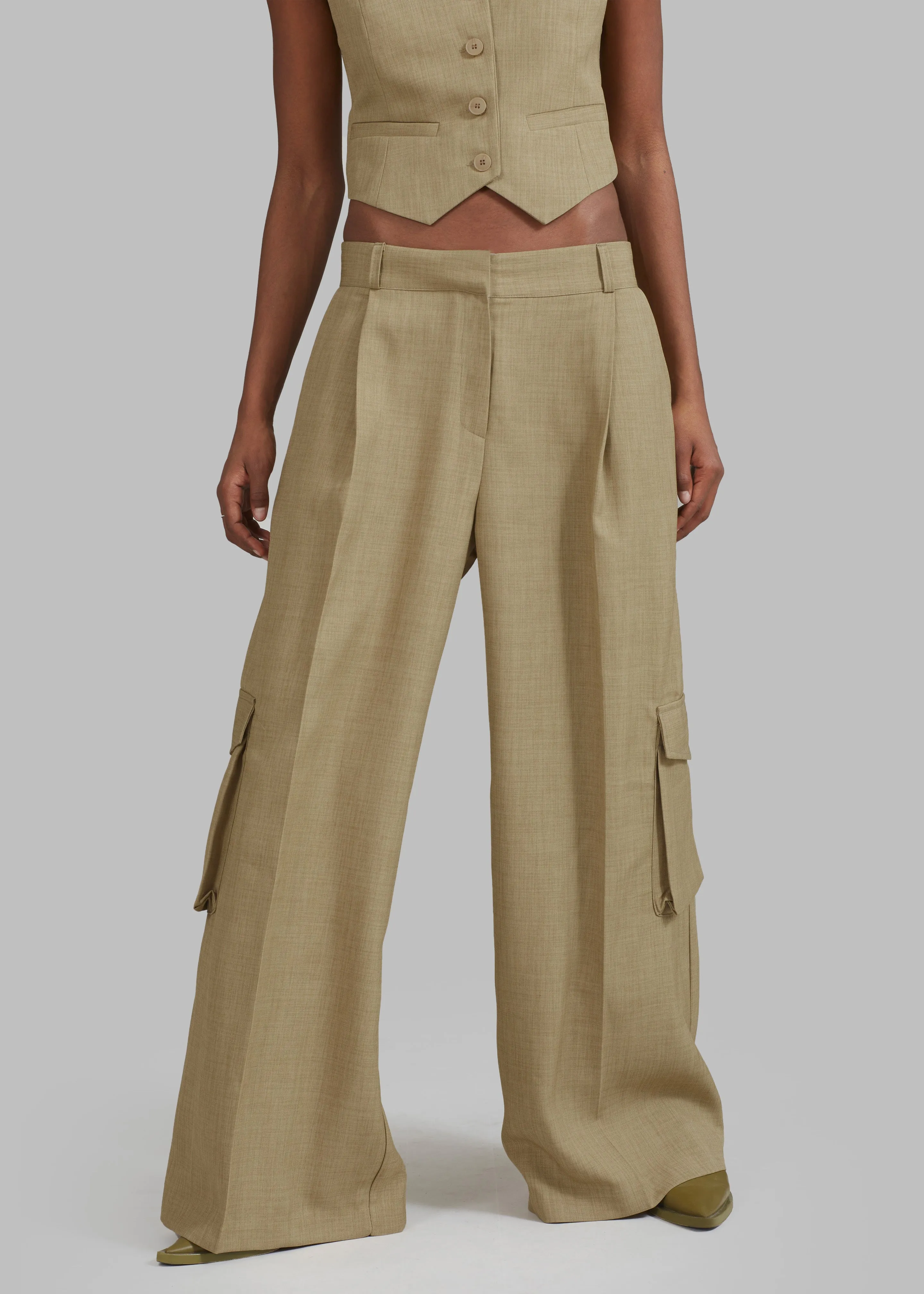 Gladys Cargo Pants - Khaki sold by Frankie Shop product image thumbnail 2