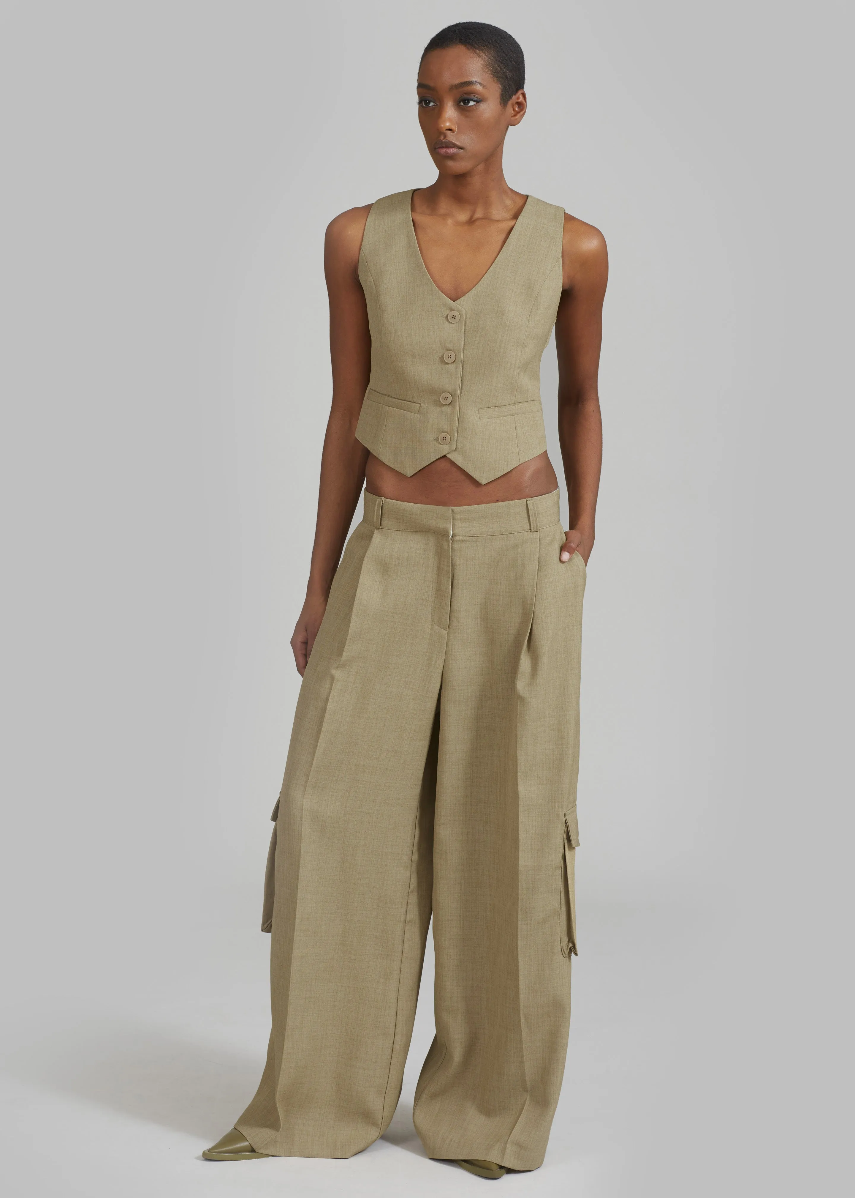 Gladys Cargo Pants - Khaki sold by Frankie Shop product image thumbnail 5