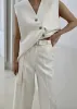 Delphi Belted Pants - Cream sold by Frankie Shop