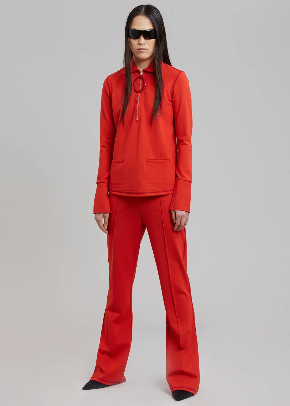 JW Anderson Ring Puller Half Zip Track Top - Red sold by Frankie Shop product image thumbnail 5