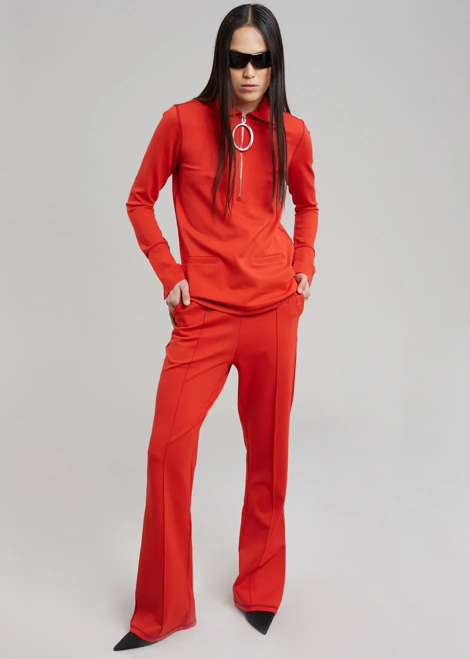 JW Anderson Ring Puller Half Zip Track Top - Red sold by Frankie Shop product image thumbnail 2