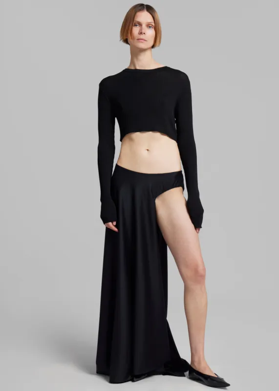 Christopher Esber Talus Tailored Mono Skirt - Black sold by Frankie Shop