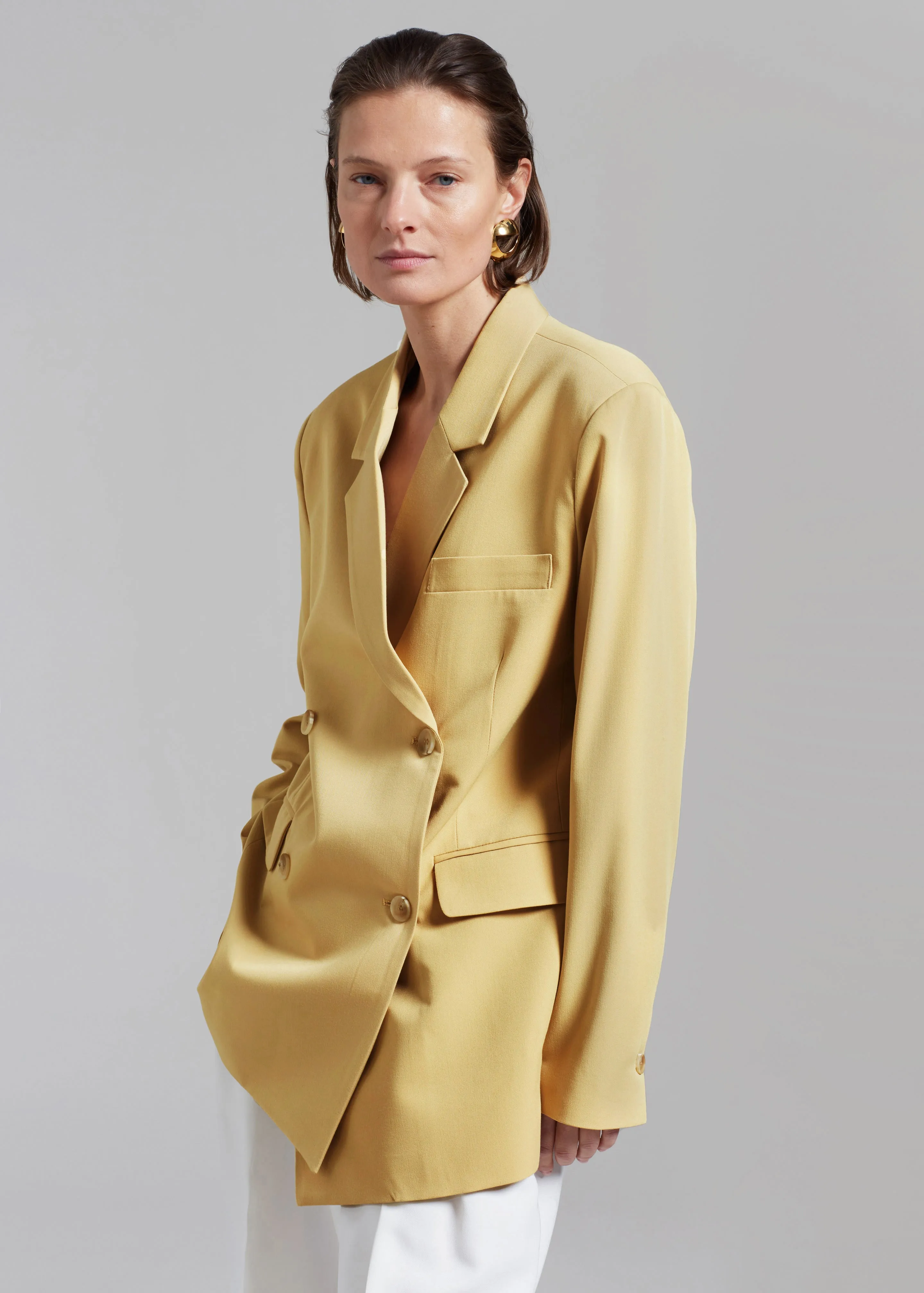 Girona Open Back Blazer - Cornsilk sold by Frankie Shop product image thumbnail 3
