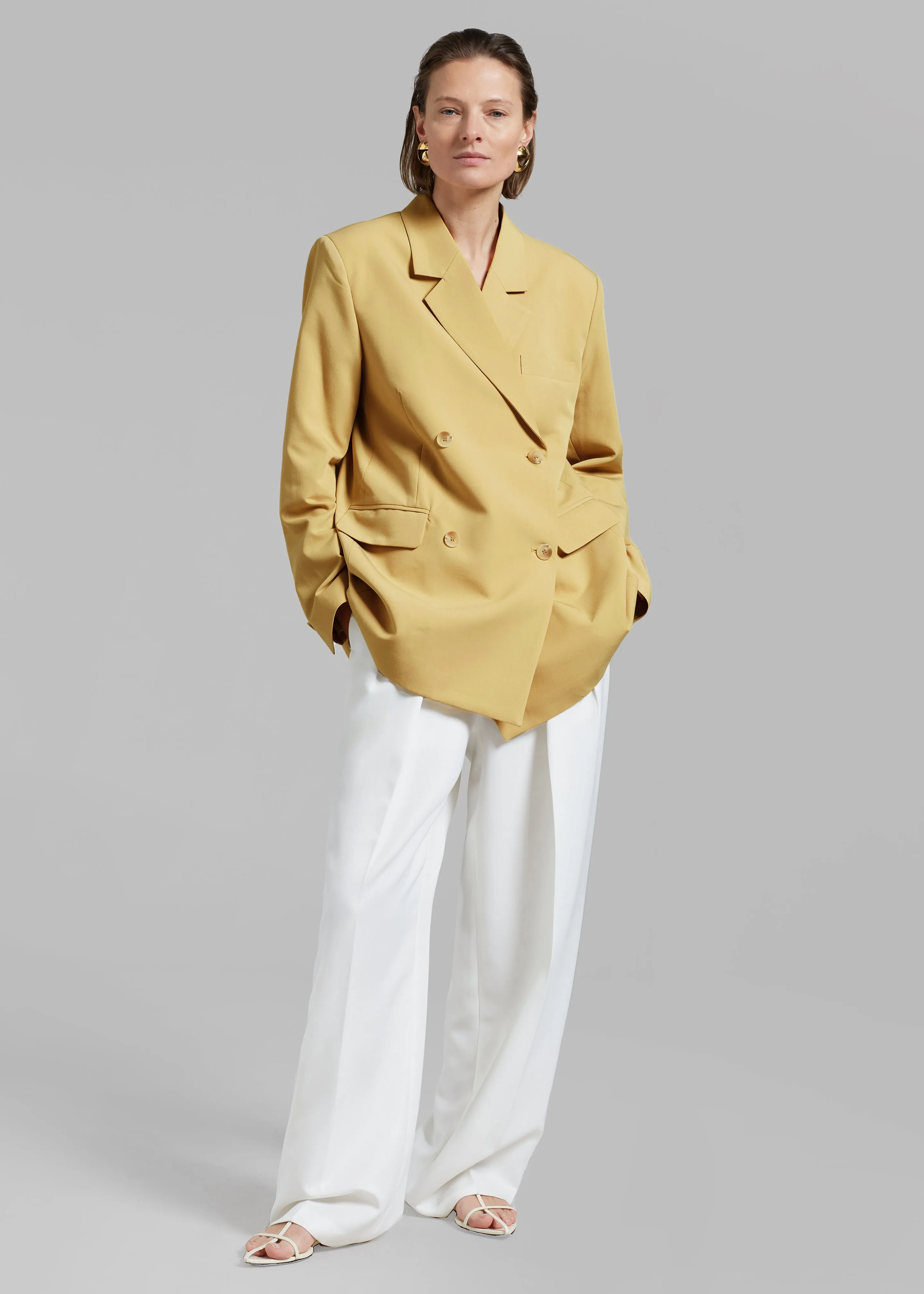 Girona Open Back Blazer - Cornsilk sold by Frankie Shop product image thumbnail 5