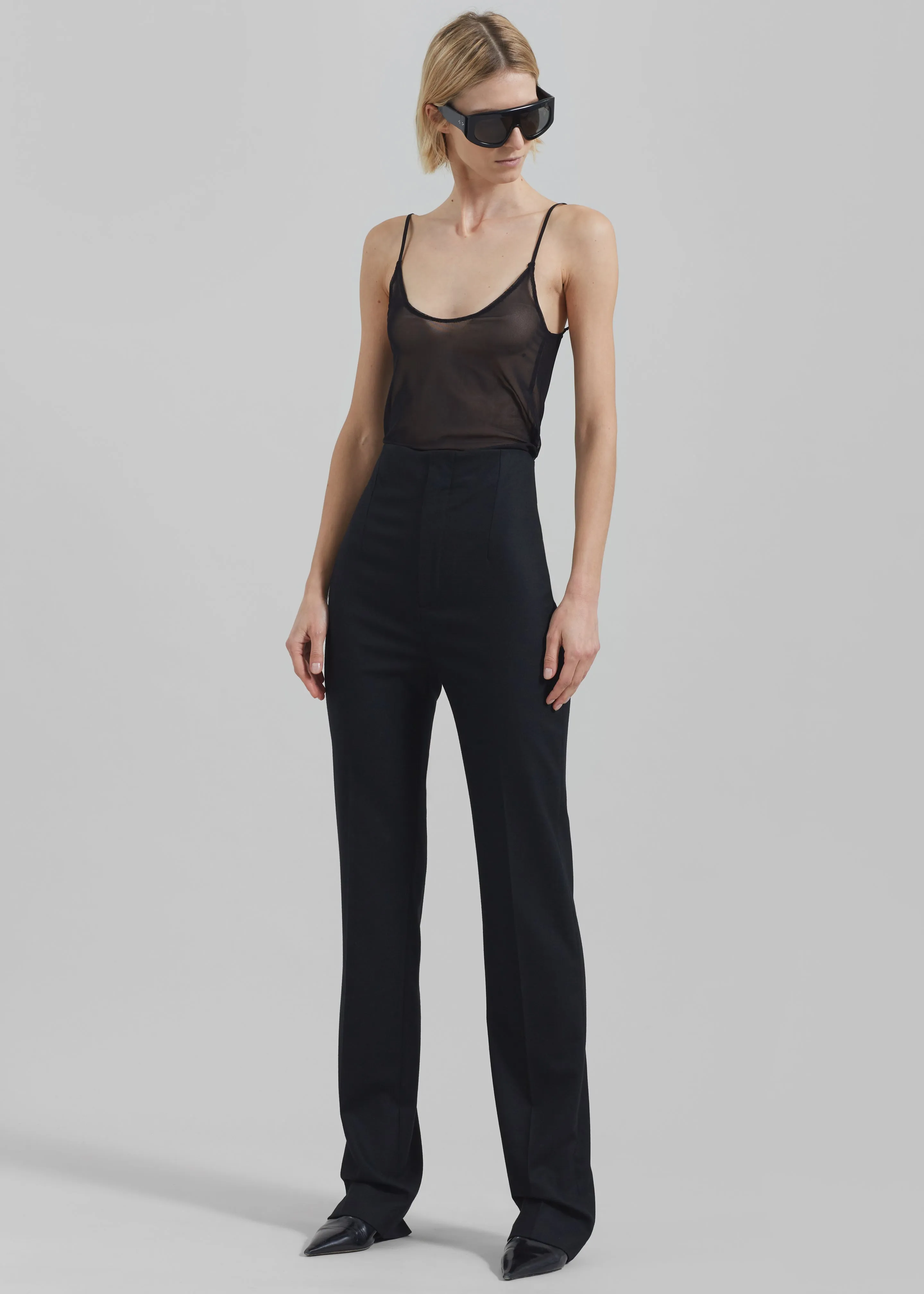 Kyla Sheer Tank Top - Black sold by Frankie Shop product image thumbnail 5