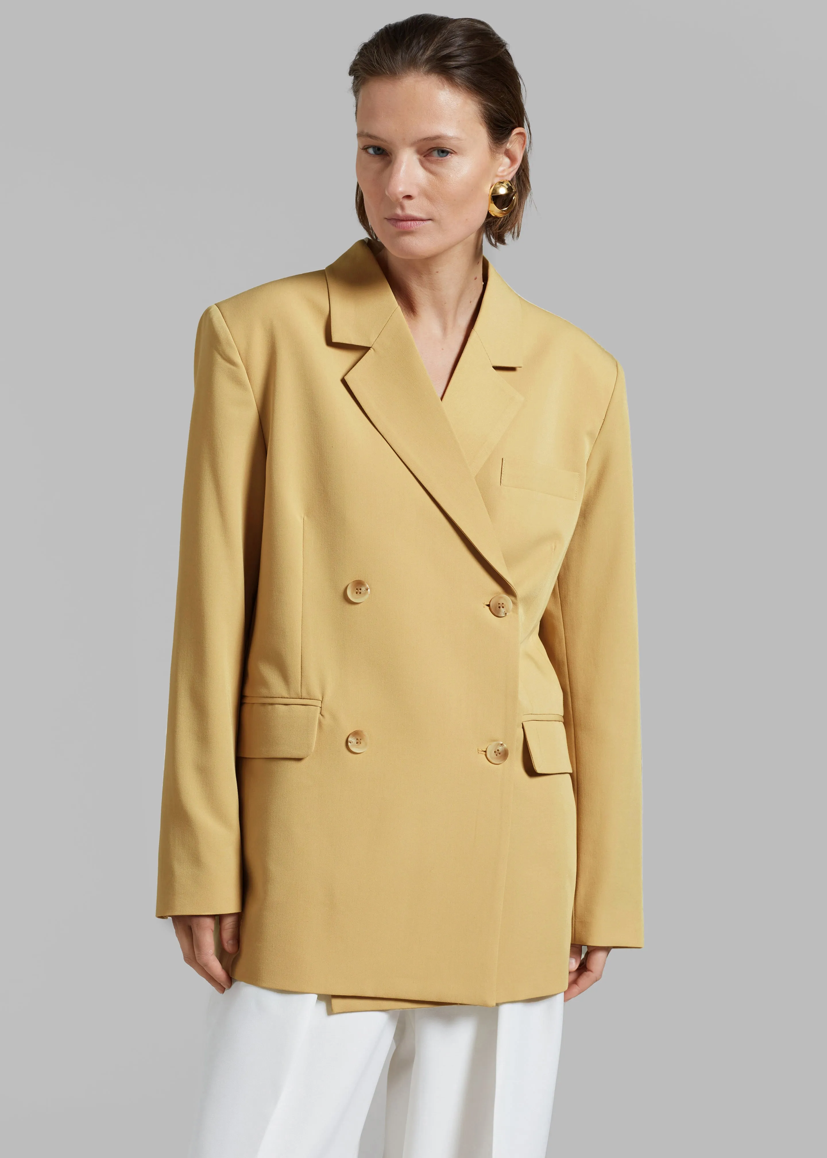 Girona Open Back Blazer - Cornsilk sold by Frankie Shop product image thumbnail 2