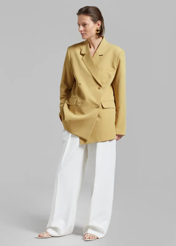 Girona Open Back Blazer - Cornsilk sold by Frankie Shop