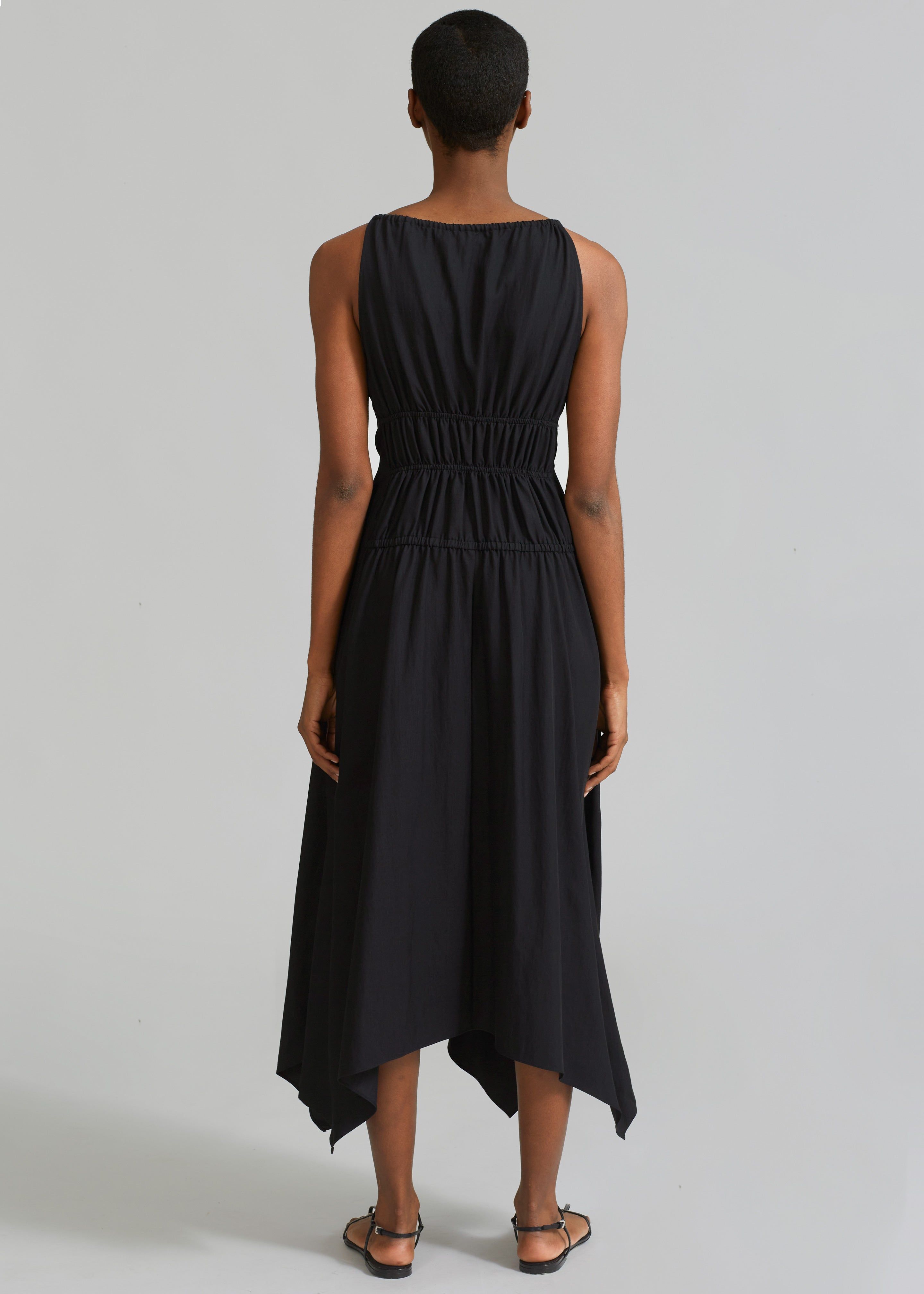 Proenza Schouler White Label Drapey Suiting Ruched Dress - Black sold by Frankie Shop product image thumbnail 6