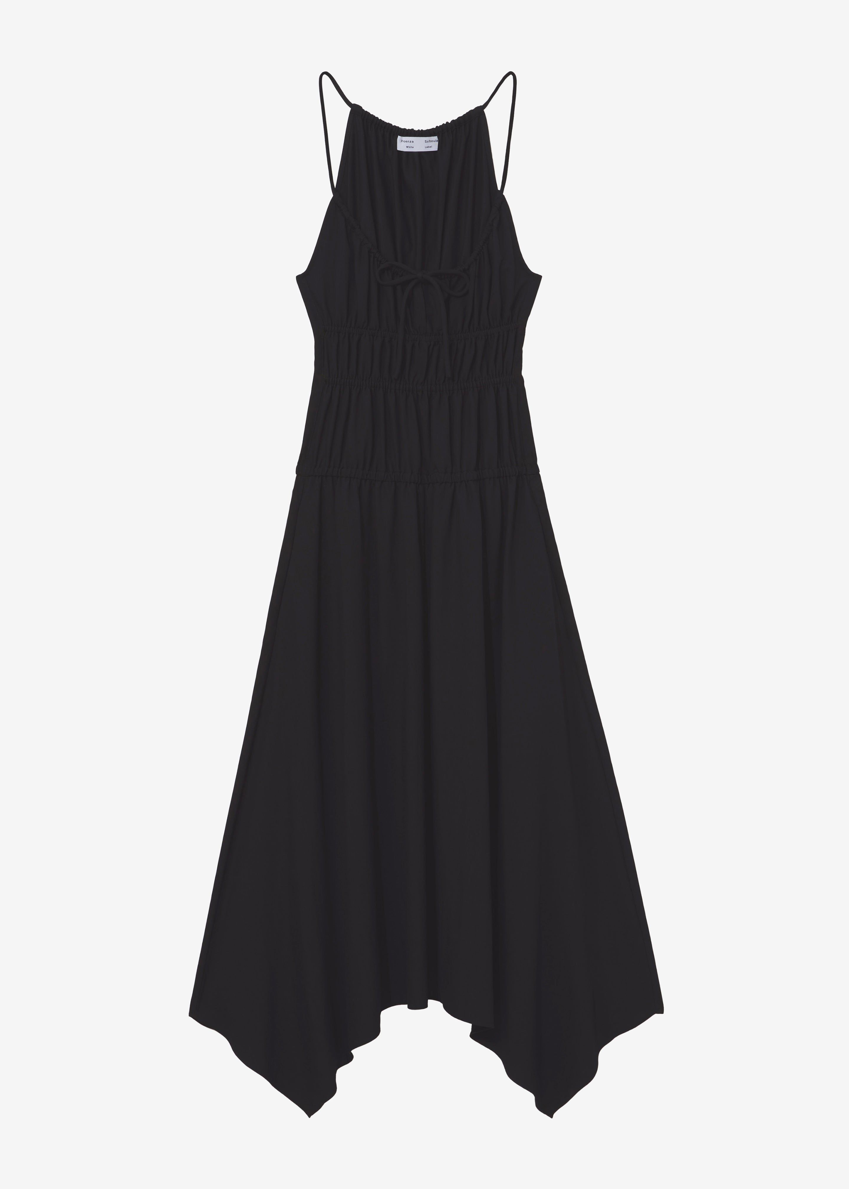 Proenza Schouler White Label Drapey Suiting Ruched Dress - Black sold by Frankie Shop product image thumbnail 7