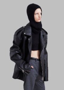 Chicago Oversized Perfecto Jacket - Black sold by Frankie Shop