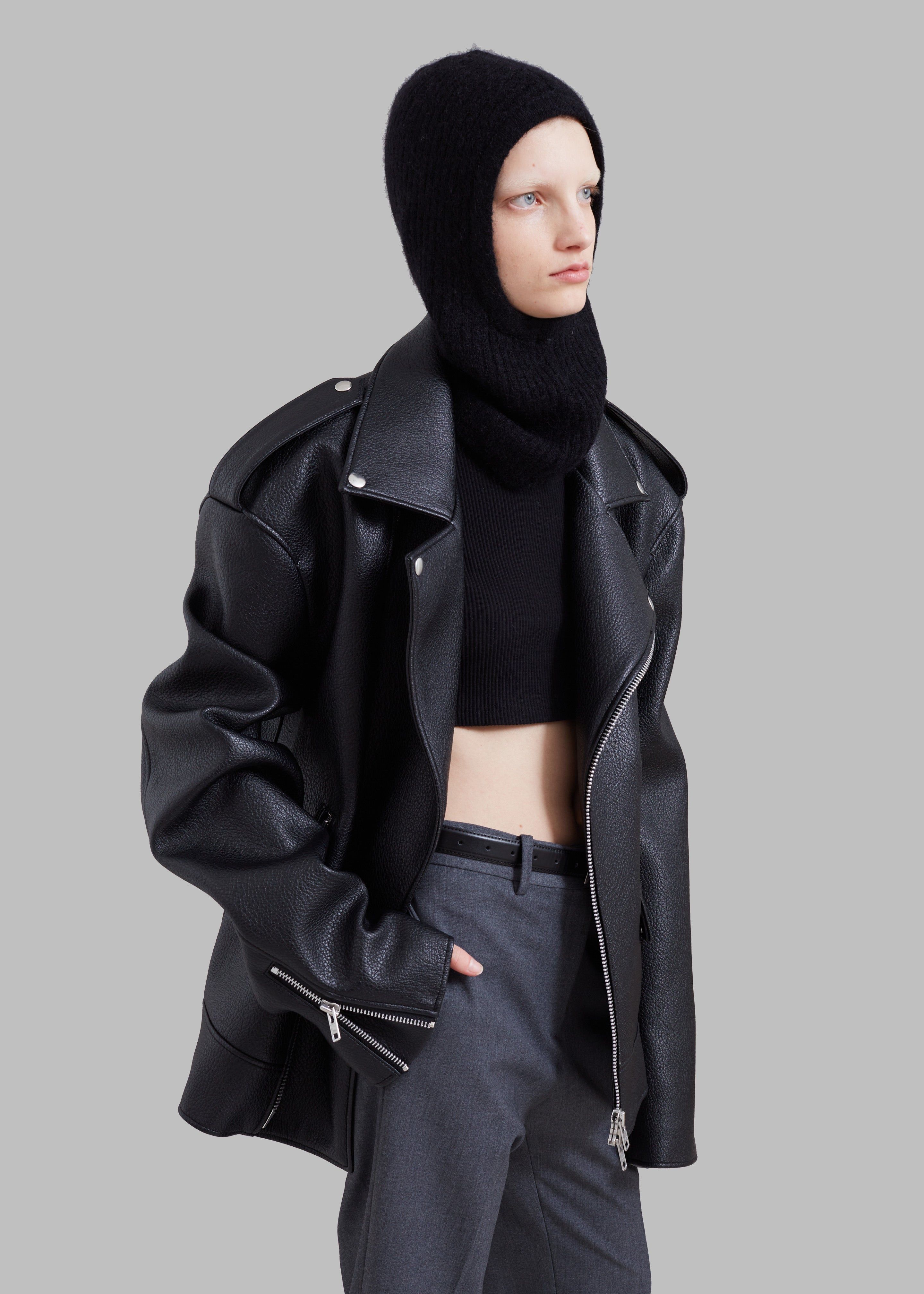 Chicago Oversized Perfecto Jacket - Black sold by Frankie Shop product image thumbnail 7