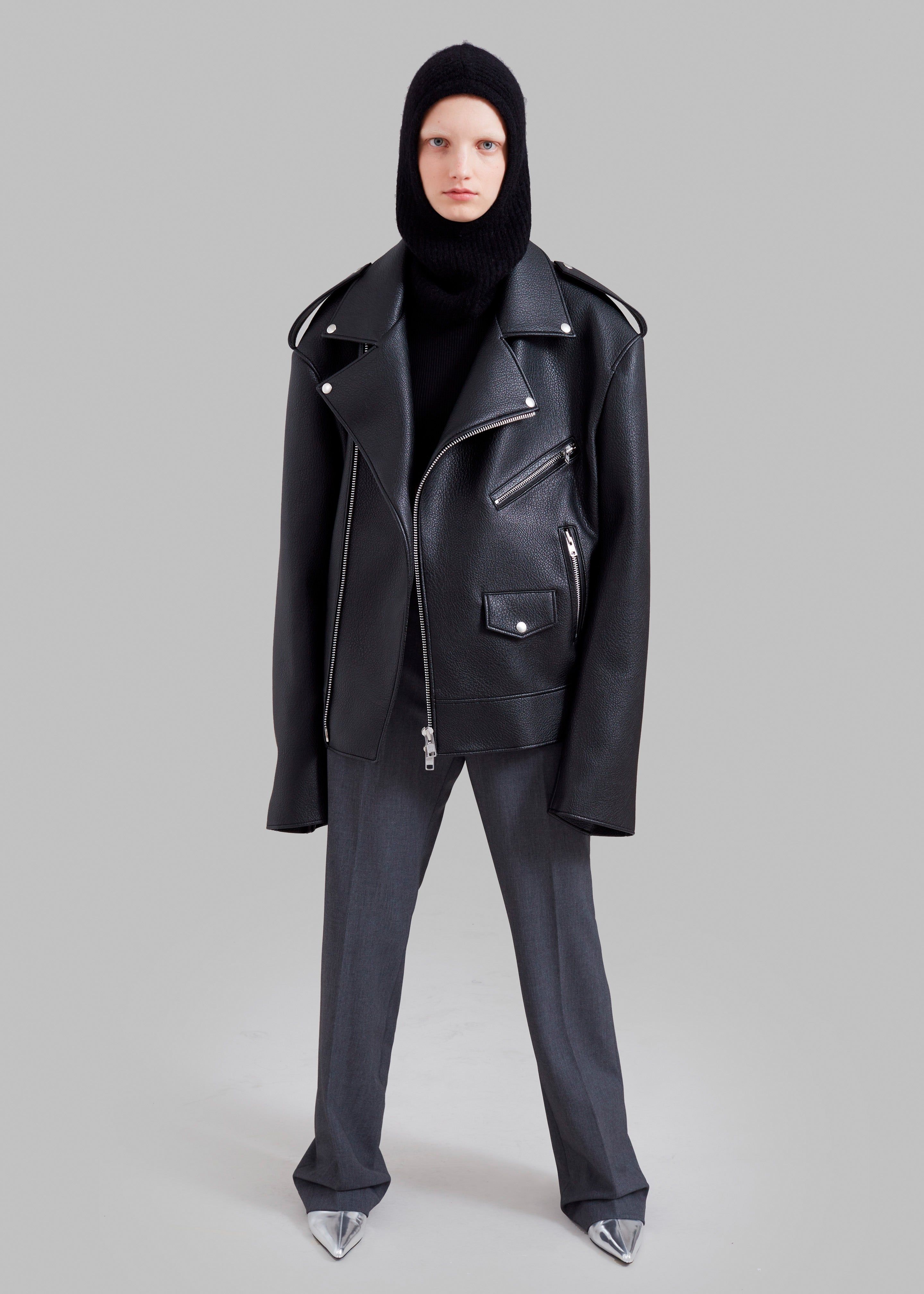 Chicago Oversized Perfecto Jacket - Black sold by Frankie Shop product image thumbnail 10