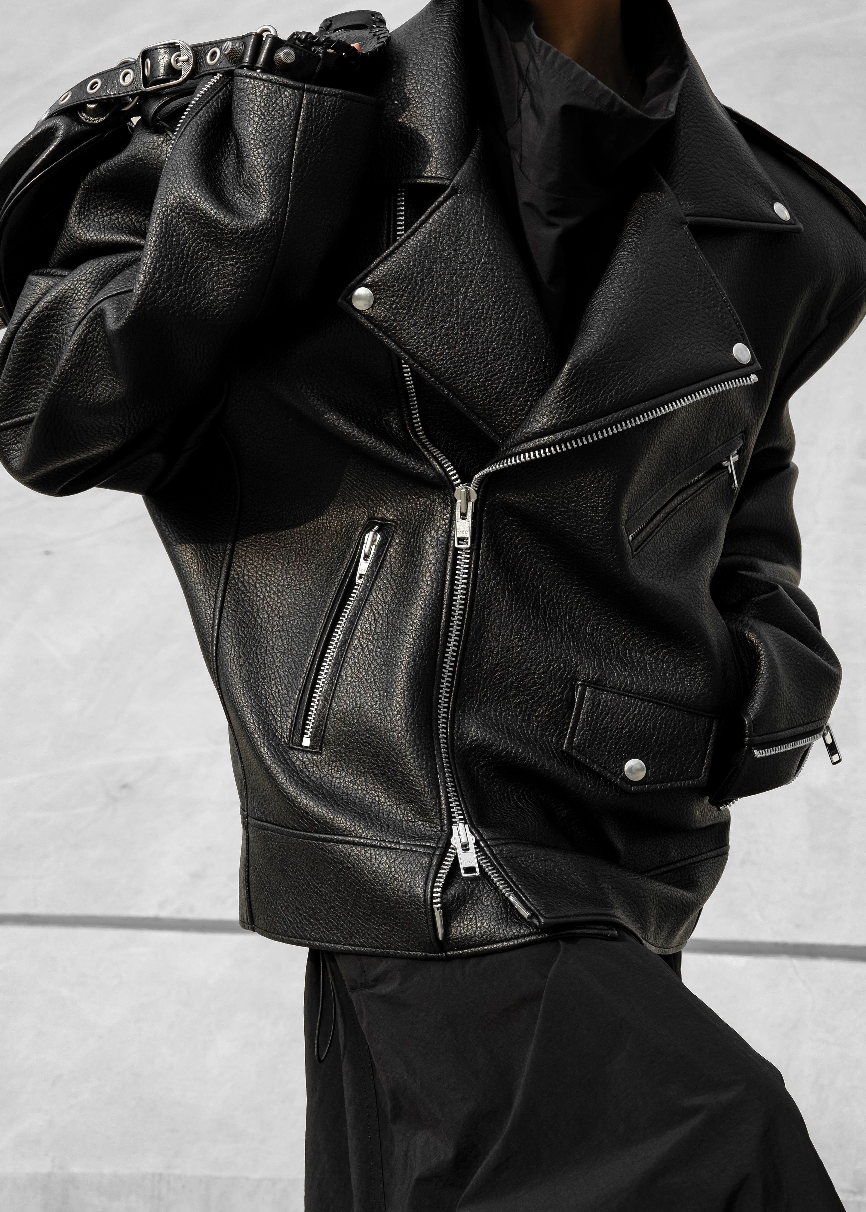 Chicago Oversized Perfecto Jacket - Black sold by Frankie Shop product image thumbnail 13