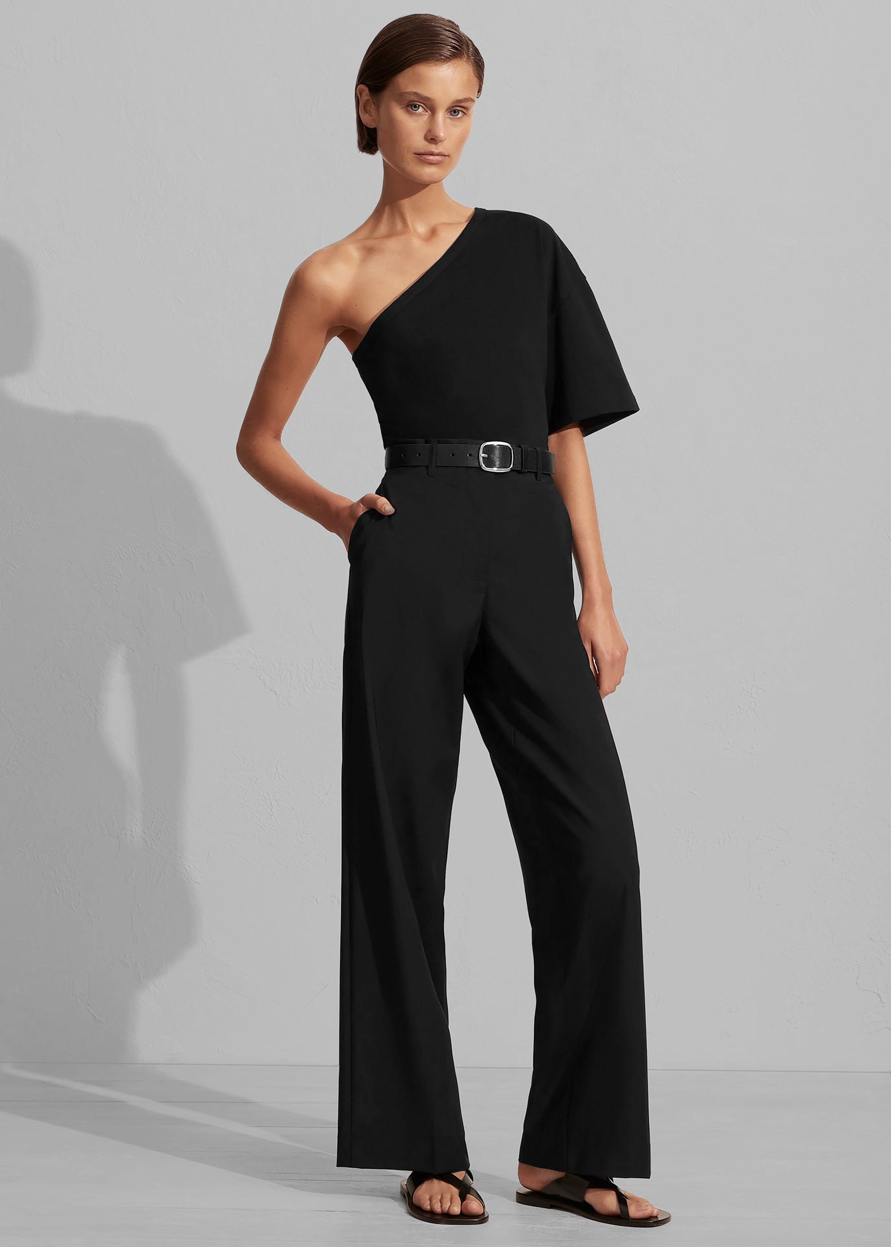 Matteau One Shoulder Tee - Black sold by Frankie Shop product image thumbnail 4