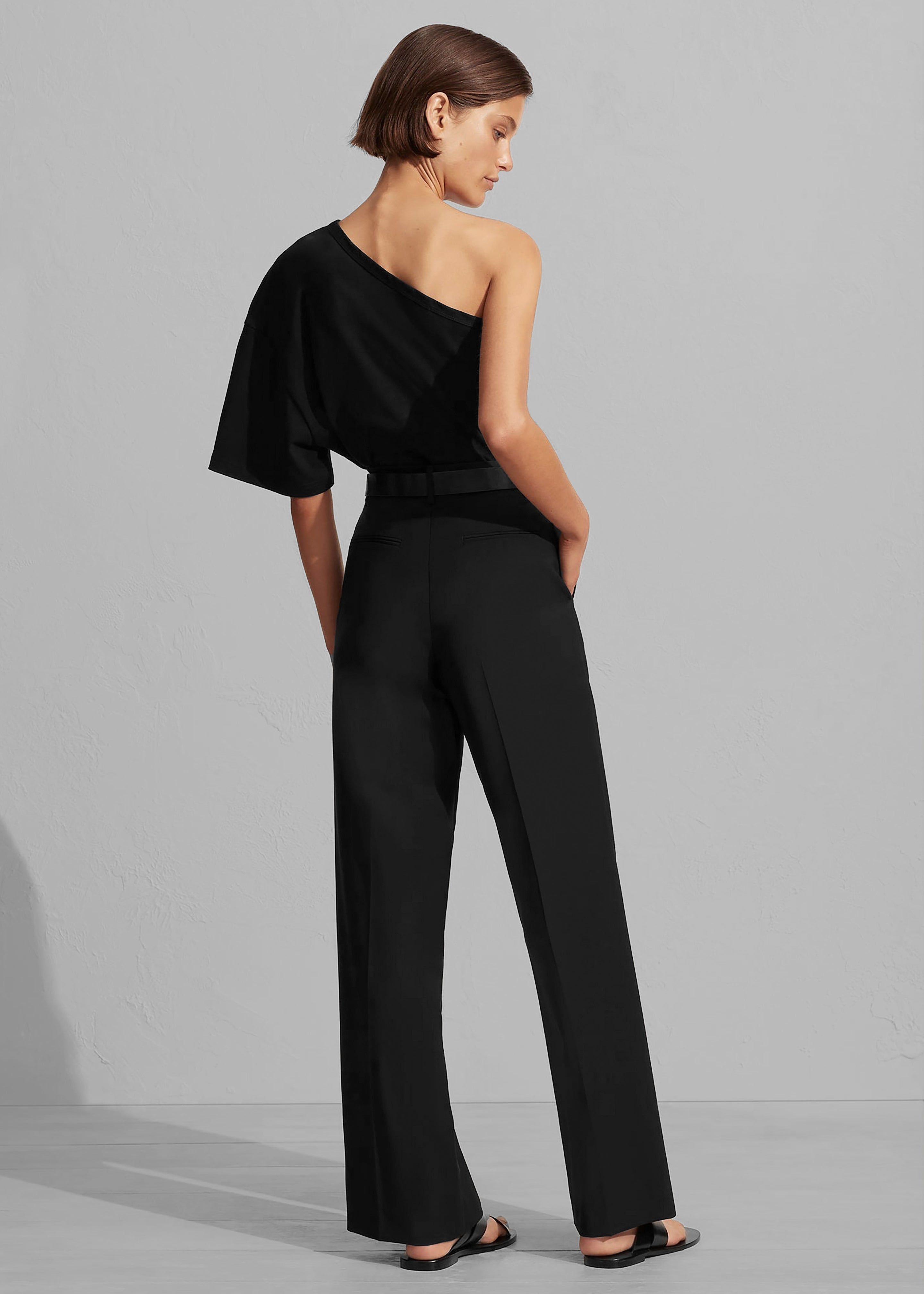 Matteau One Shoulder Tee - Black sold by Frankie Shop product image thumbnail 3