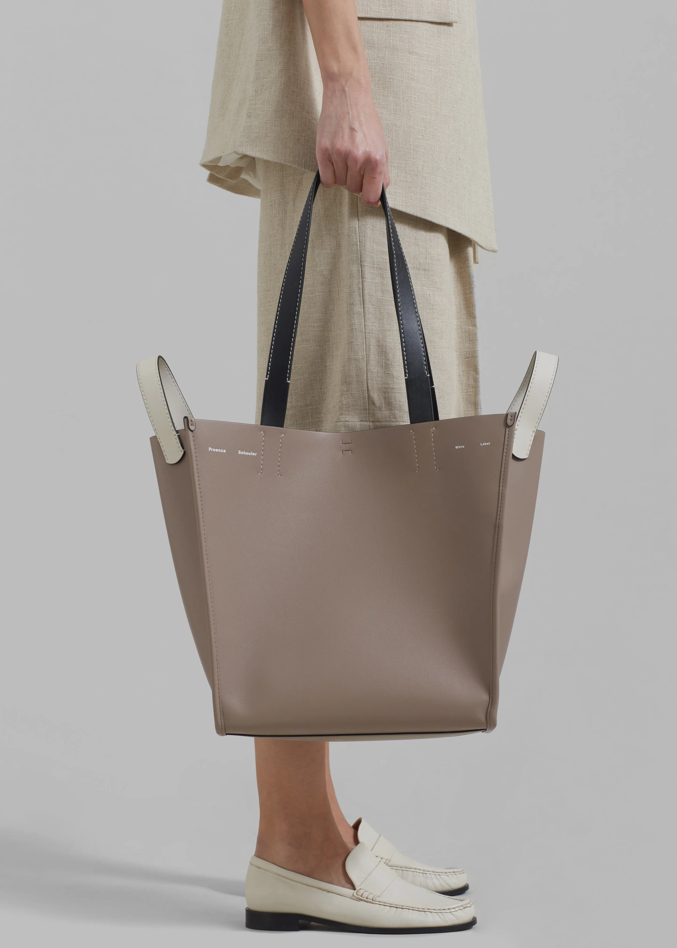 Proenza Schouler White Label Leather XL Mercer Tote - Clay sold by Frankie Shop product image thumbnail 4
