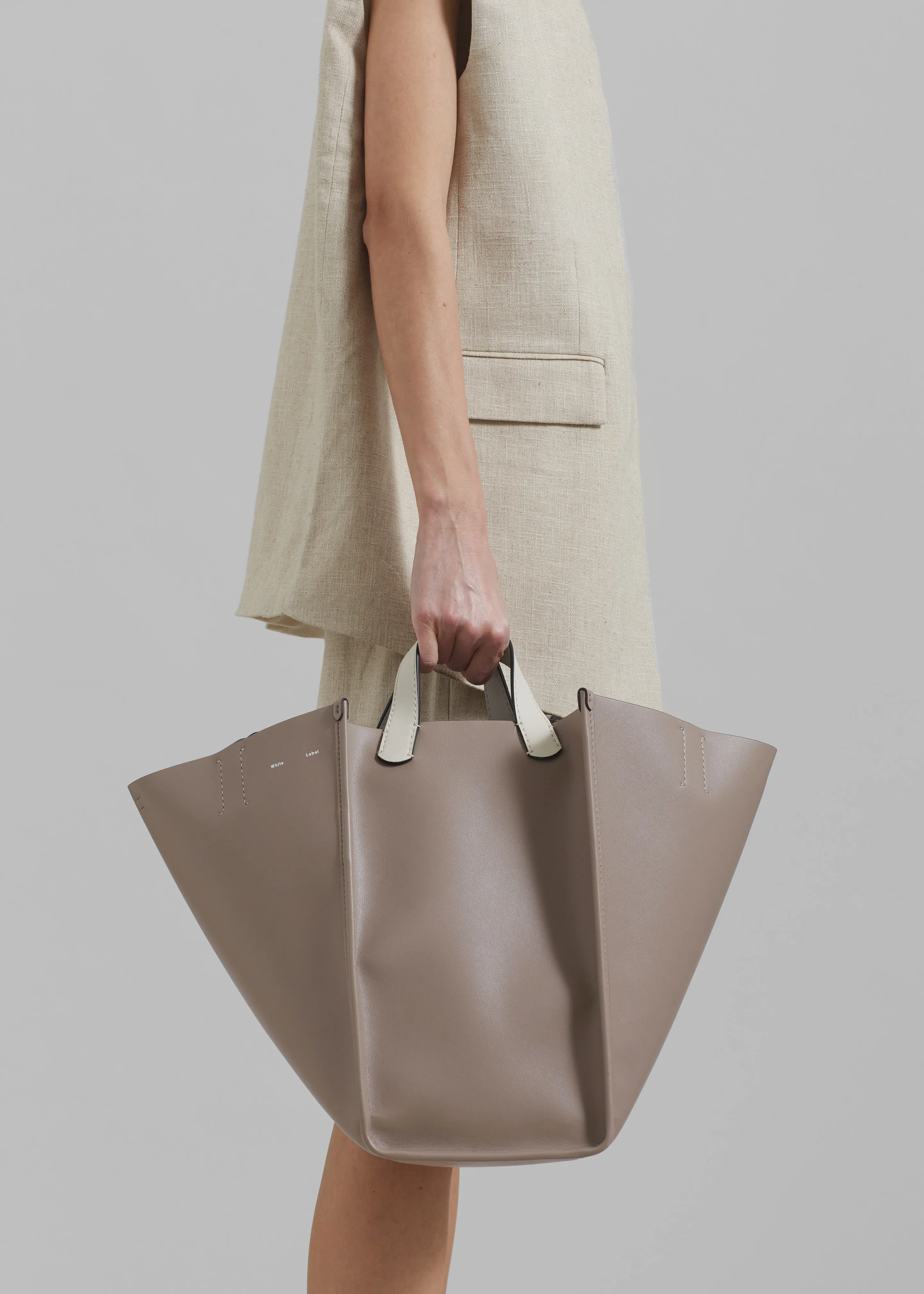 Proenza Schouler White Label Leather XL Mercer Tote - Clay sold by Frankie Shop product image thumbnail 3