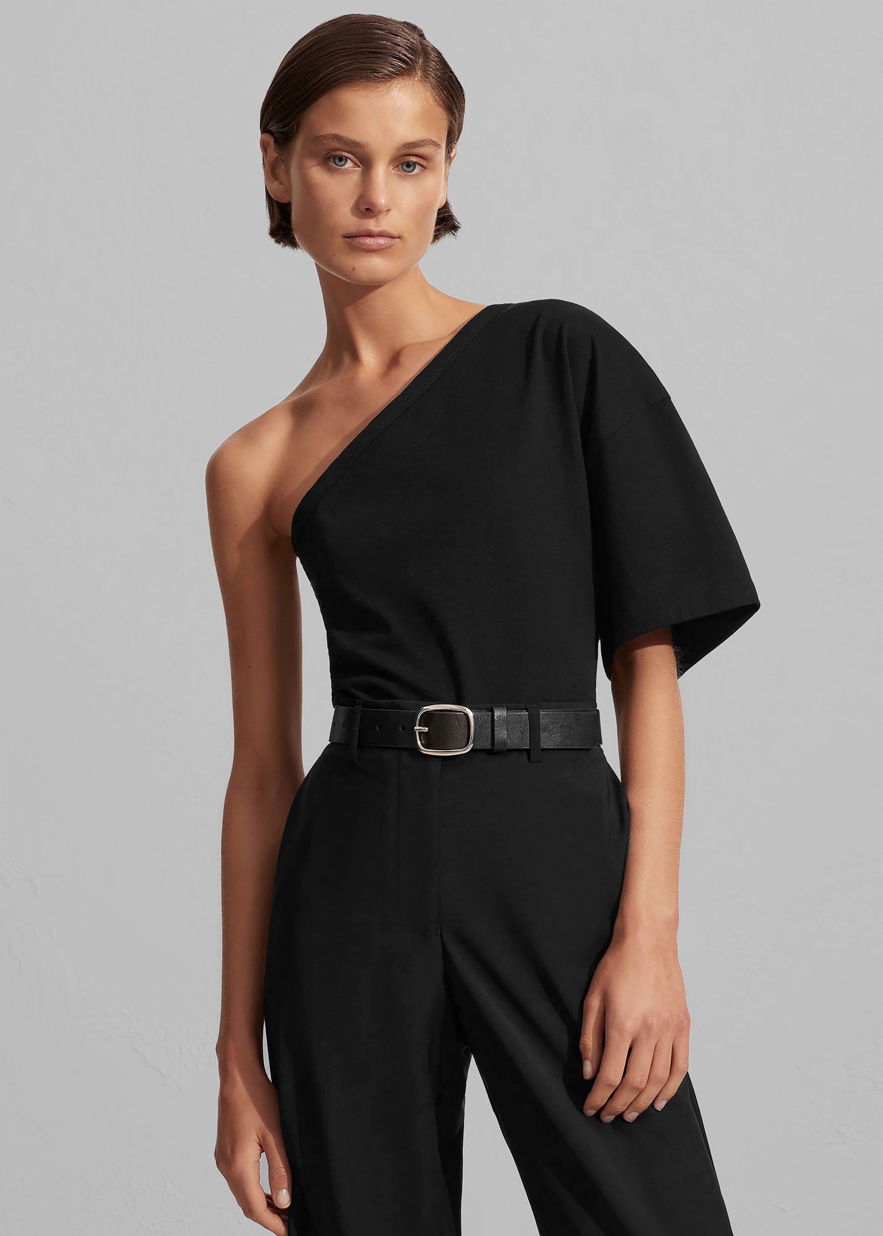 Matteau One Shoulder Tee - Black sold by Frankie Shop product image thumbnail 2