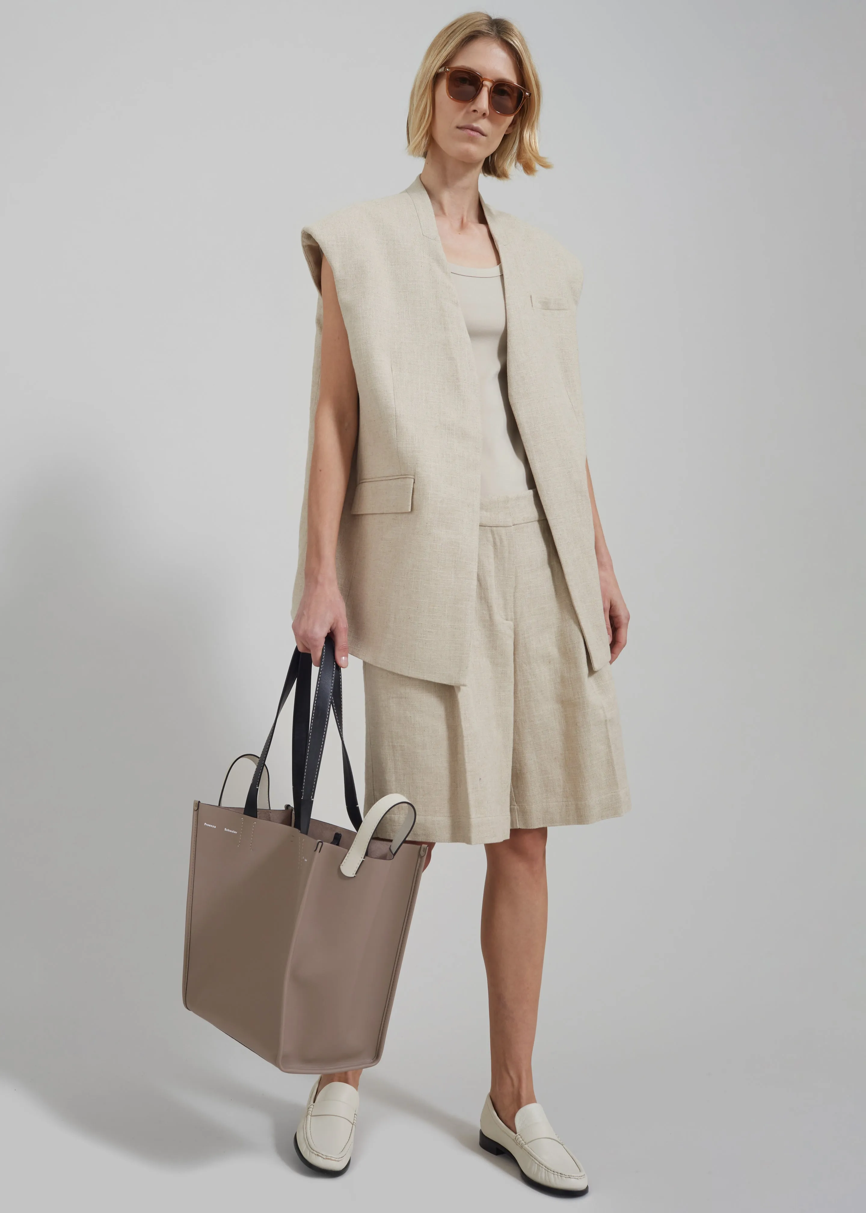 Proenza Schouler White Label Leather XL Mercer Tote - Clay sold by Frankie Shop product image thumbnail 5