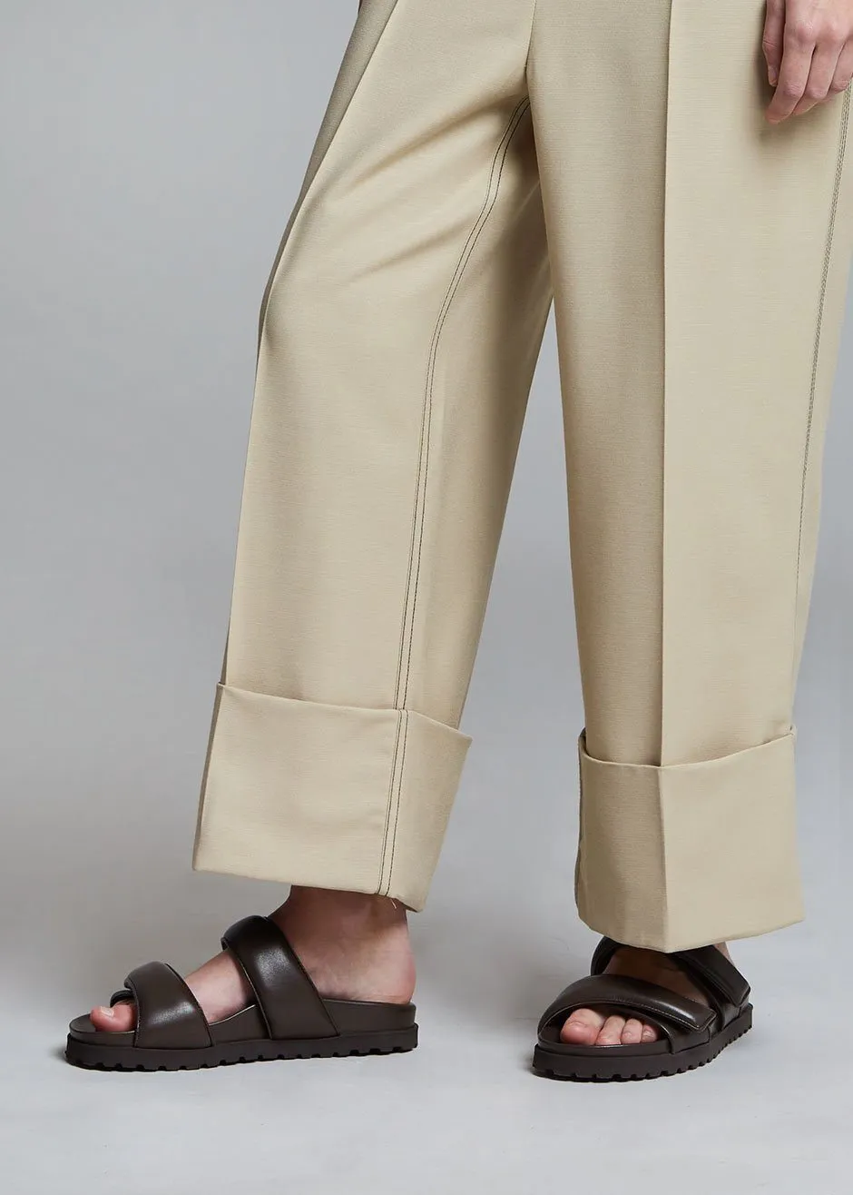 GIA x Pernille Leather Slide Sandals - Brown sold by Frankie Shop product image thumbnail 2