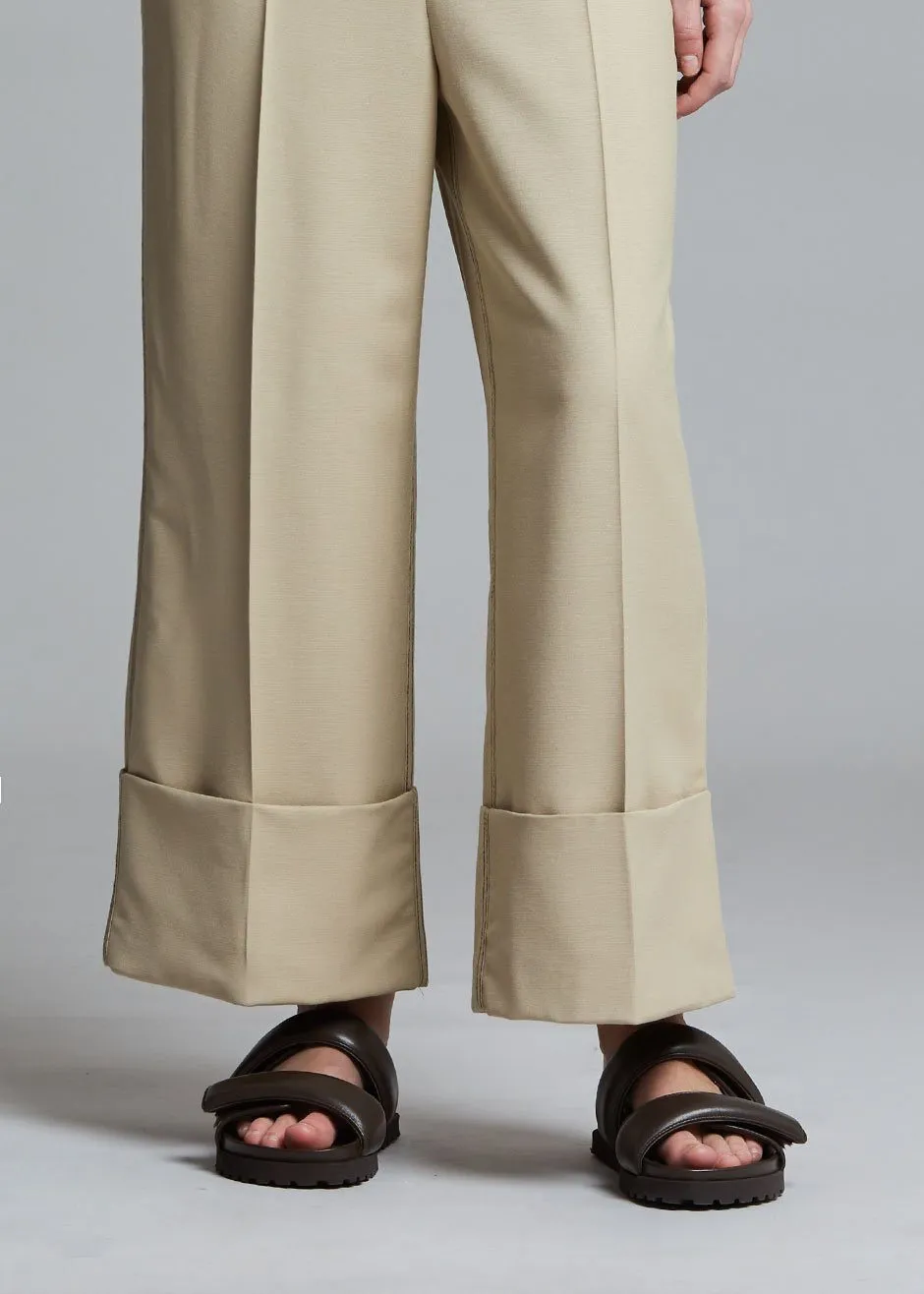 GIA x Pernille Leather Slide Sandals - Brown sold by Frankie Shop product image thumbnail 5