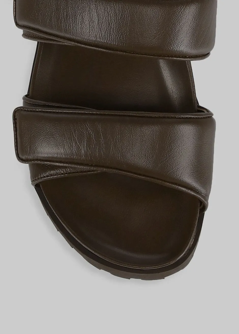 GIA x Pernille Leather Slide Sandals - Brown sold by Frankie Shop product image thumbnail 4